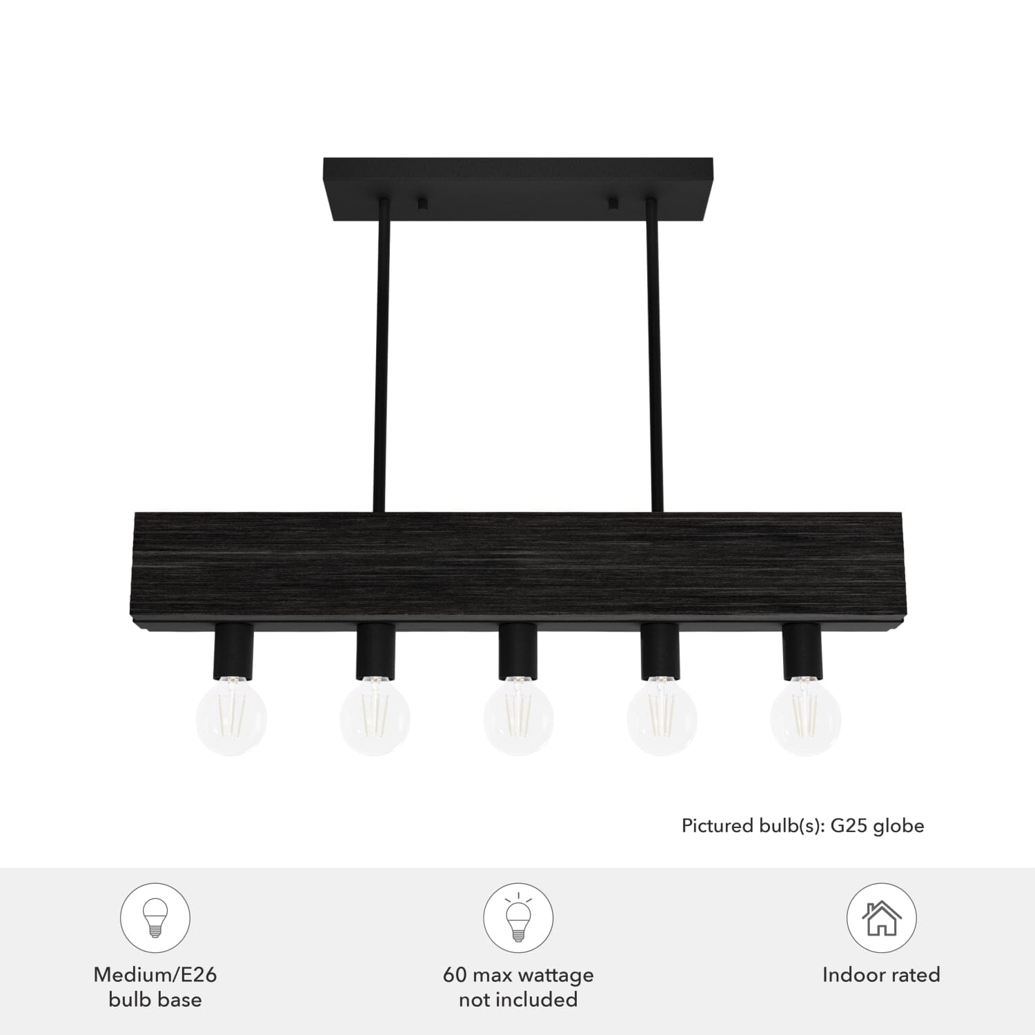 Donelson 5 Light Linear Chandelier - Image 6