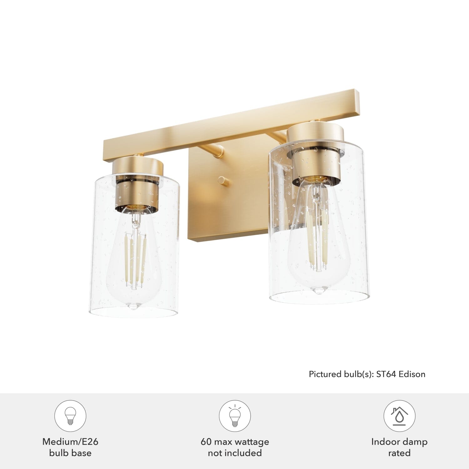 Hartland 2 Light Vanity - Image 4
