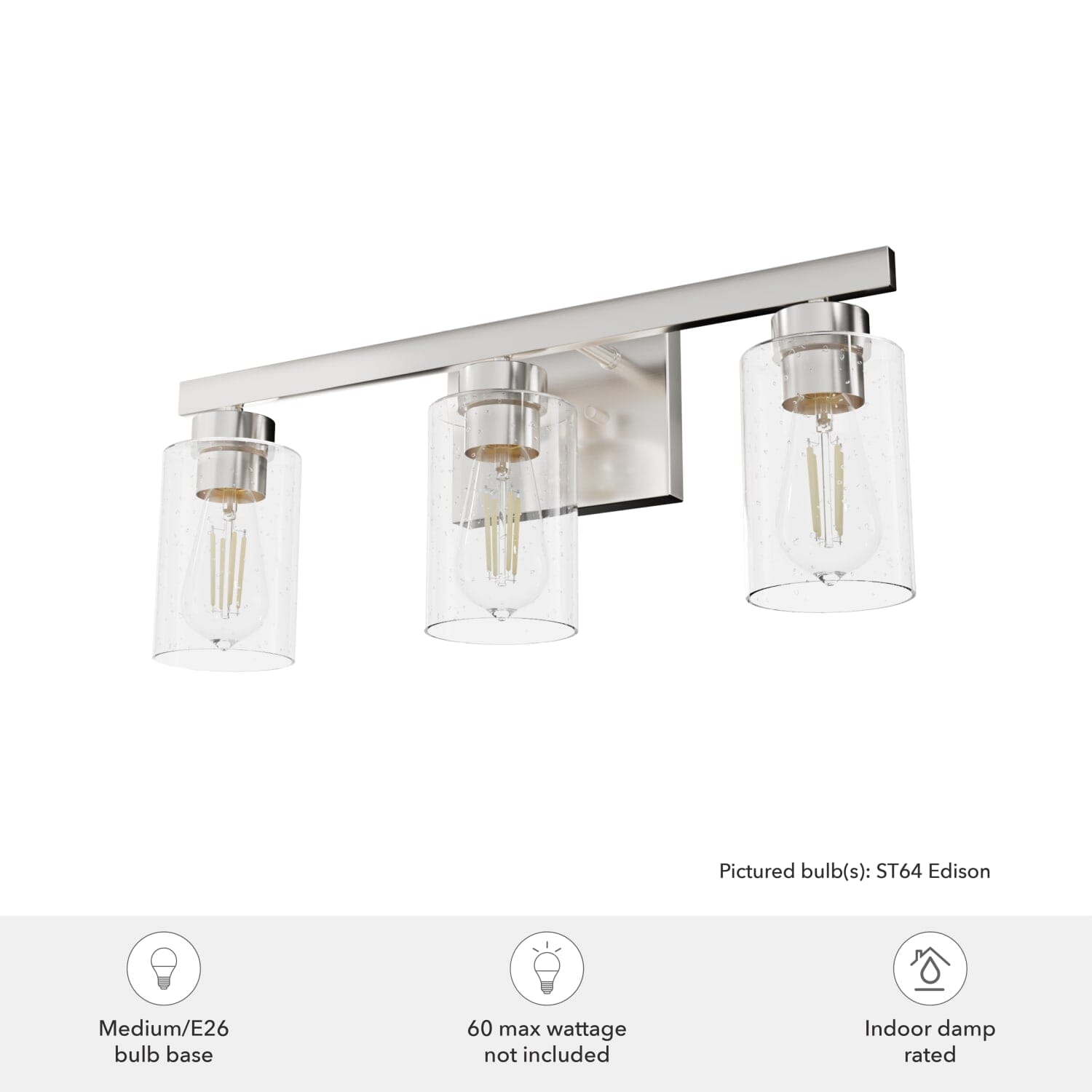Hartland 3 Light Vanity - Image 4