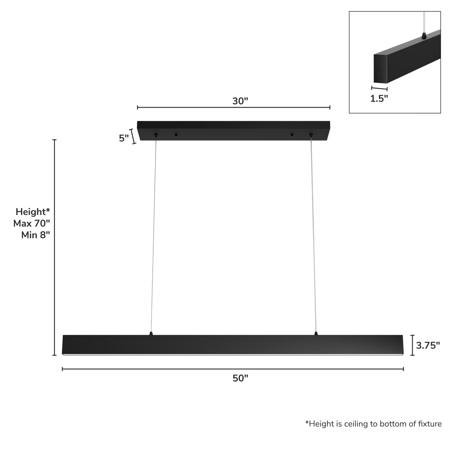 Canoga Jasmine Roth LED Large 50 Inch Linear - Image 6