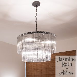 Ontario Jasmine Roth 6 Light Medium 24 Inch Chandelier