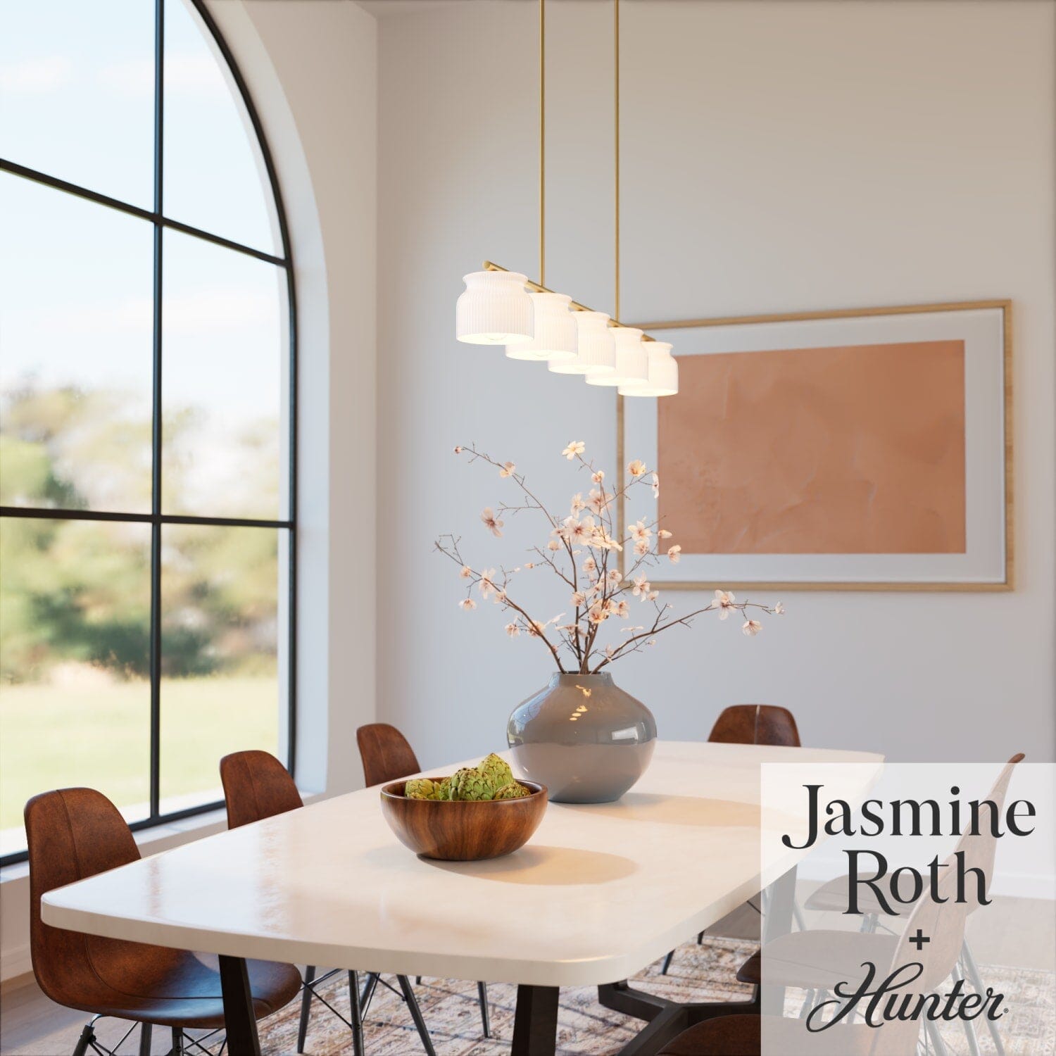 Harlowe Jasmine Roth 5 Light Large 51 Inch Linear - Image 2