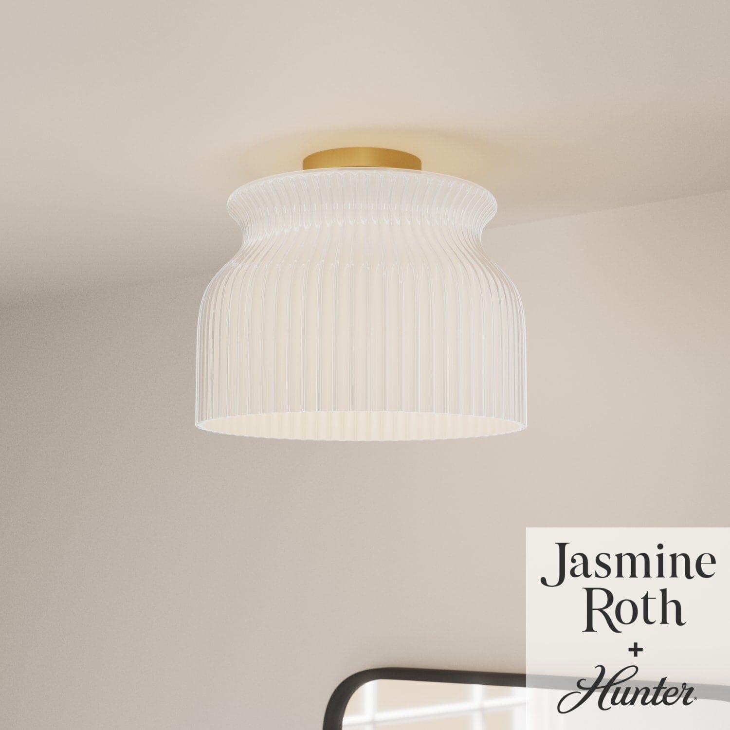 Harlowe Jasmine Roth 1 Light Large 14 Inch Flush Mount - Image 2