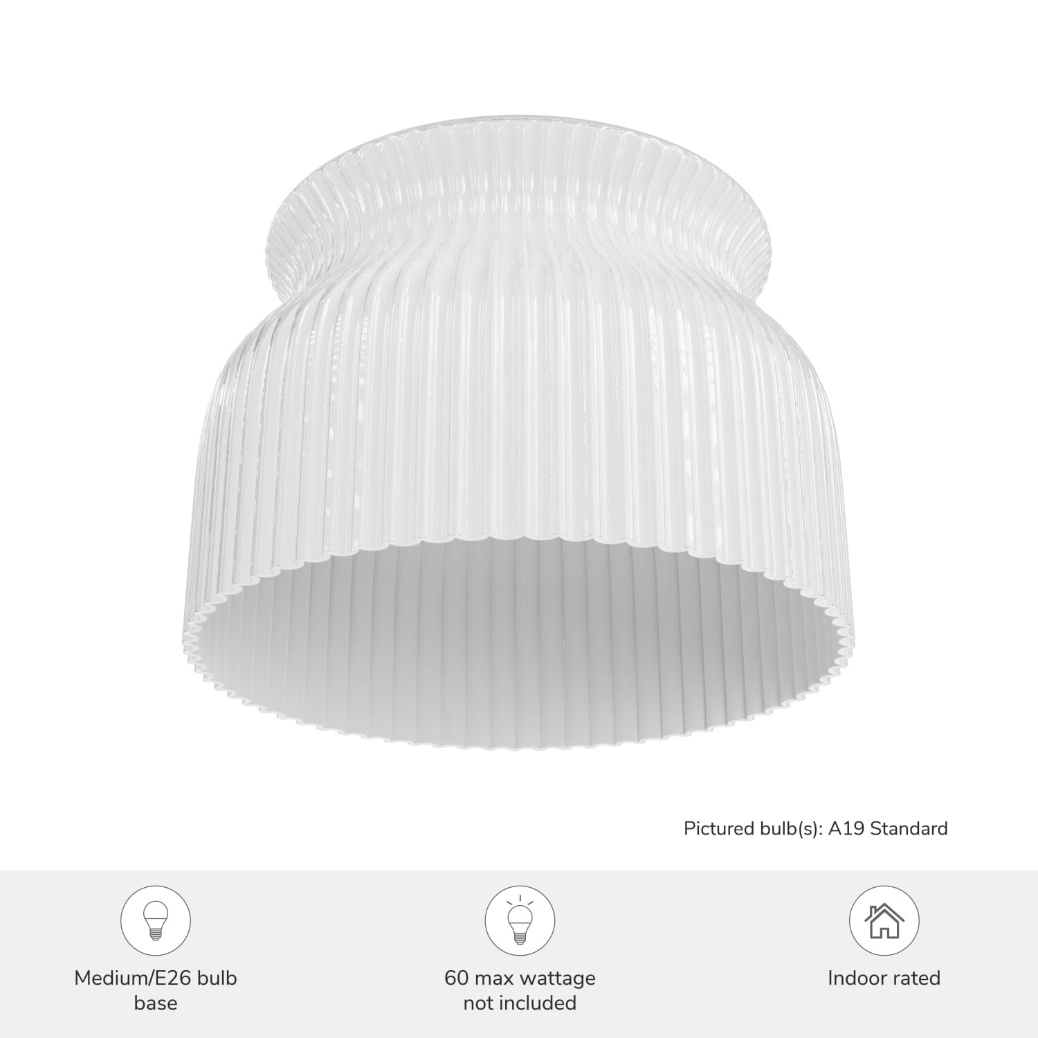 Harlowe Jasmine Roth 1 Light Large 14 Inch Flush Mount - Image 4