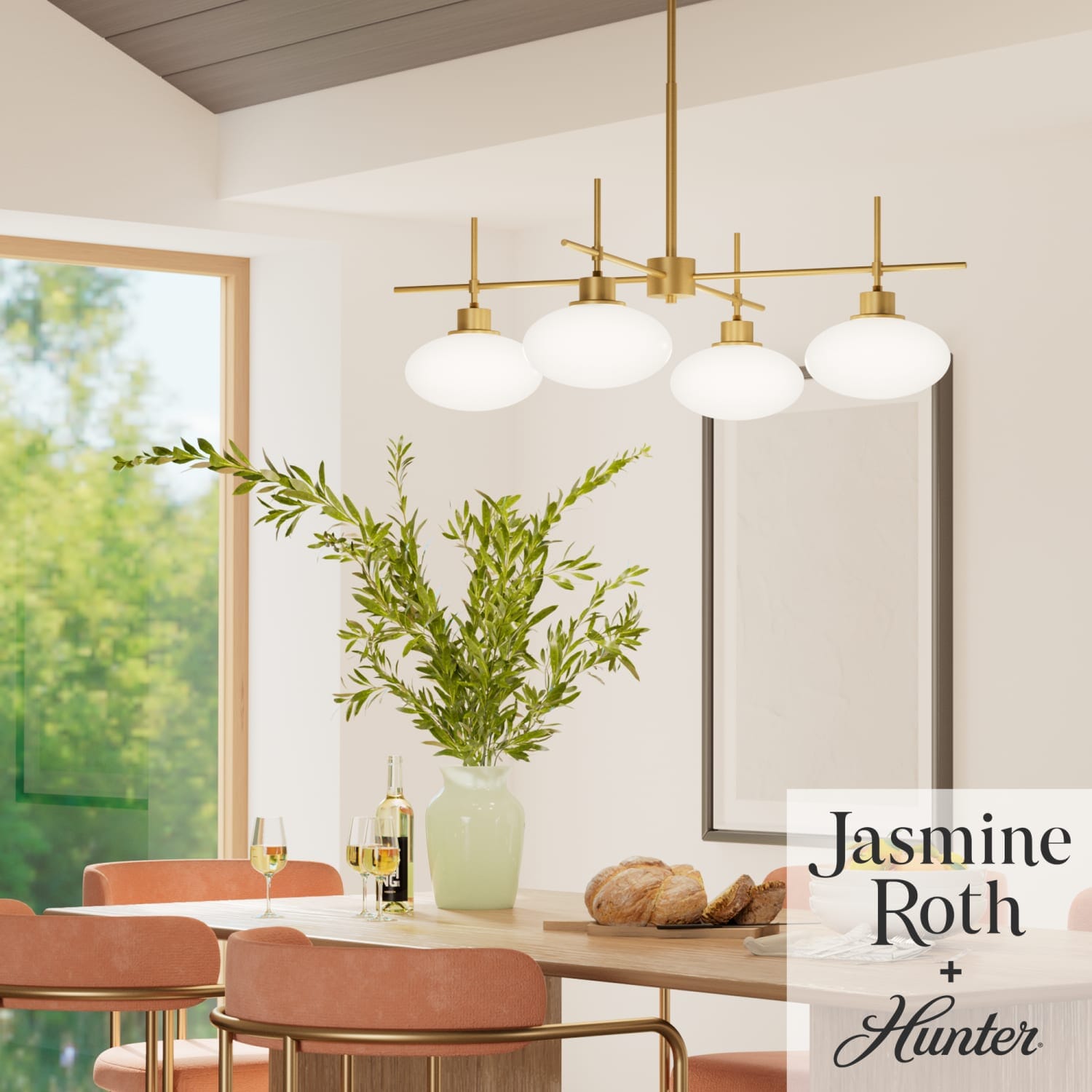 Getty Jasmine Roth 4 Light Large 34 Inch Chandelier - Image 2