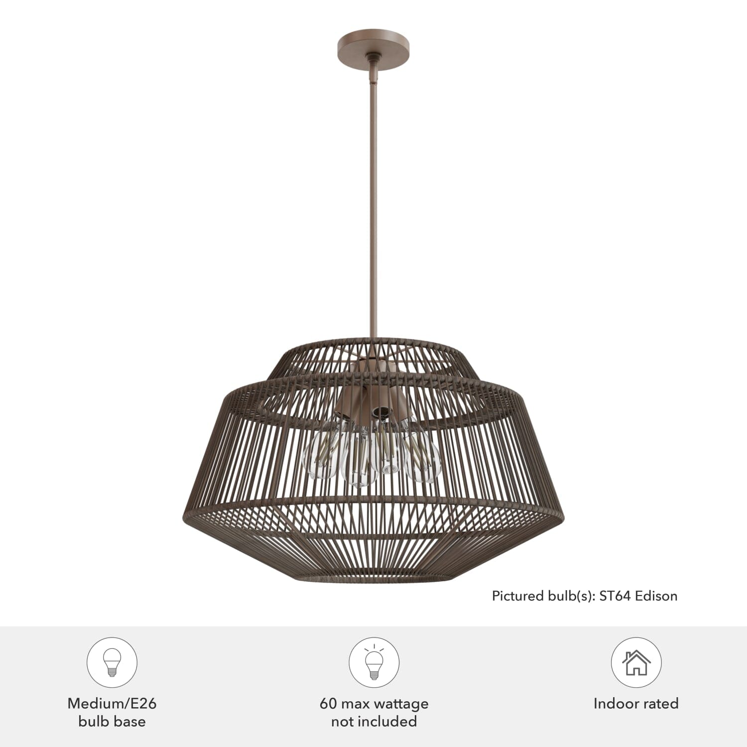 Brookhollow 4 Light Large Pendant - Image 3