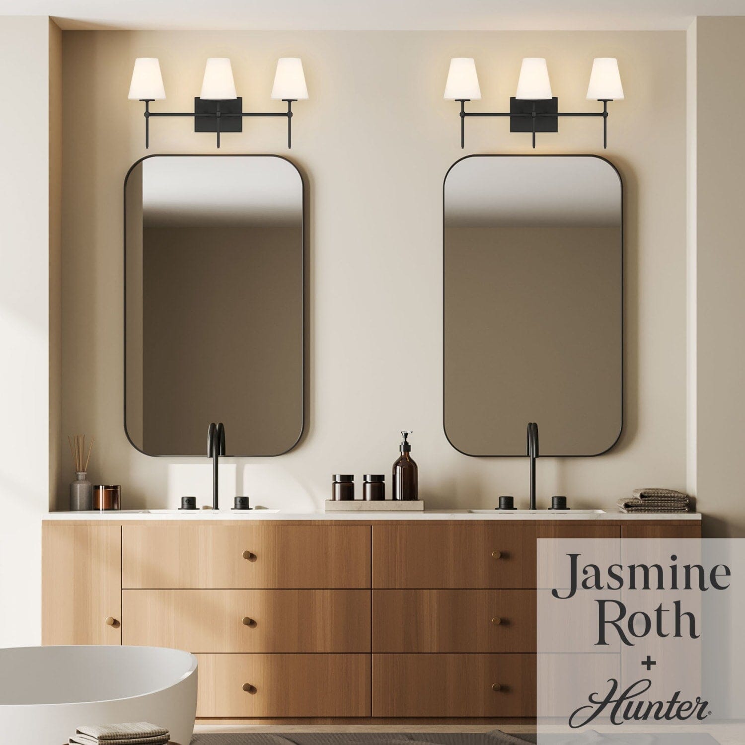 Camelia Stem Jasmine Roth 3 Light Vanity - Image 4