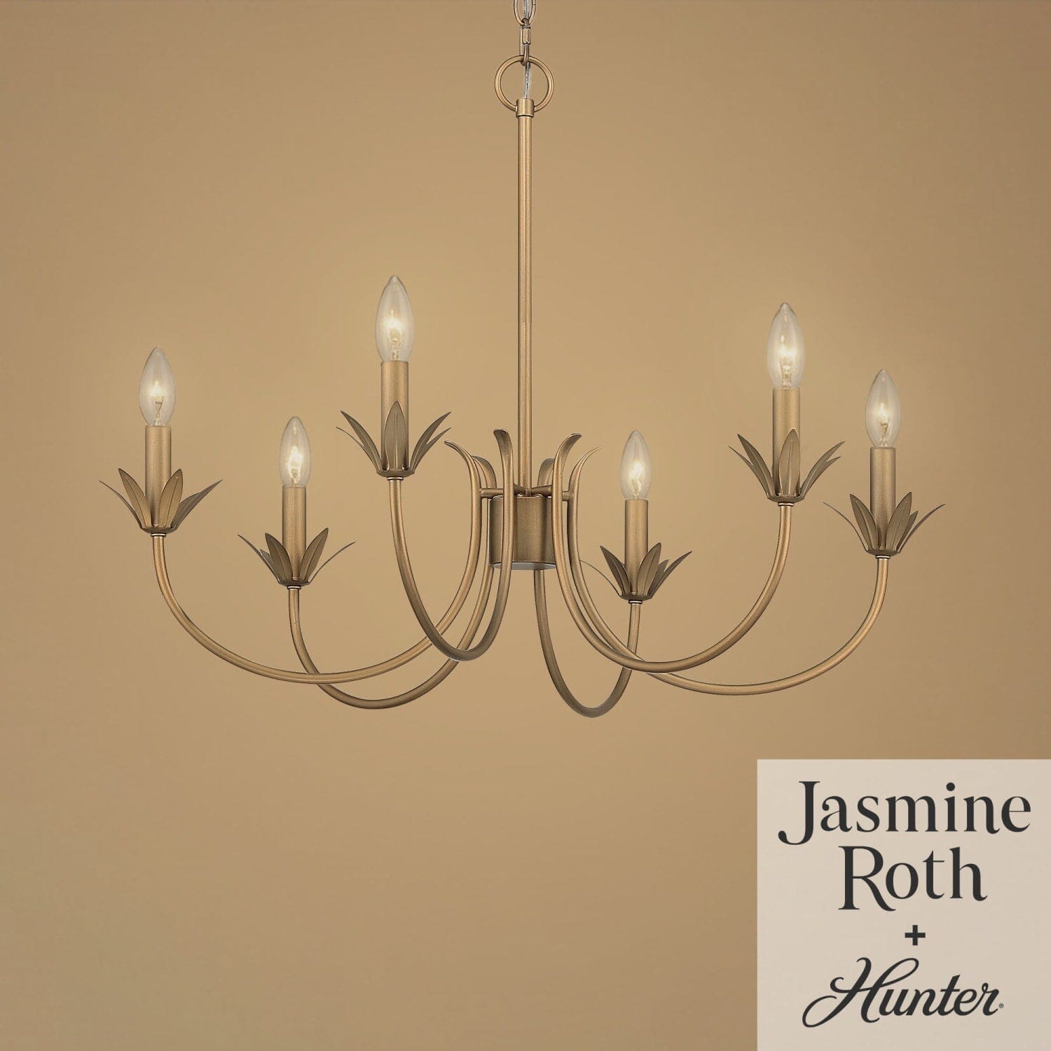 Junie Bud Jasmine Roth 6 Light Medium 28 Inch Chandelier - Image 2