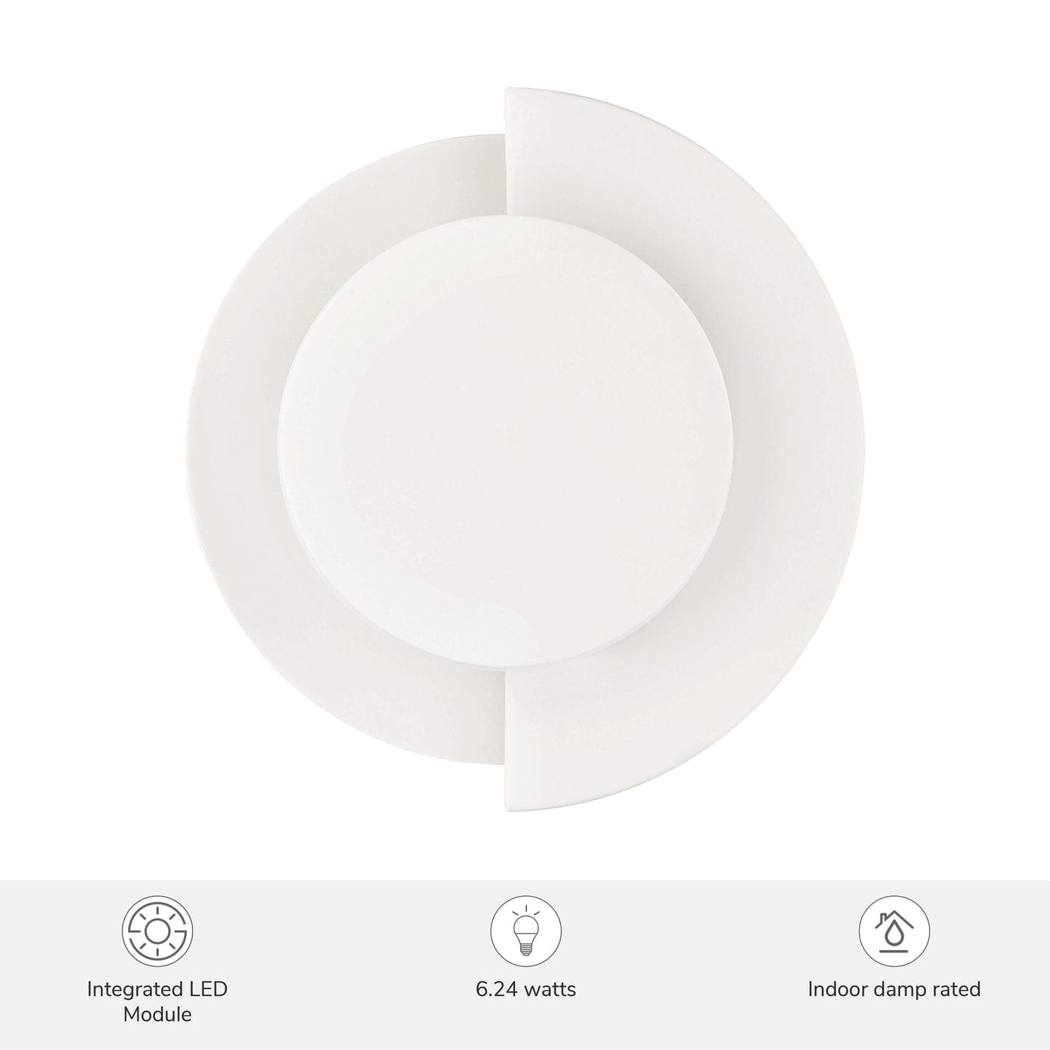 Opaline Crest Jasmine Roth LED 8 Inch Sconce - Image 5