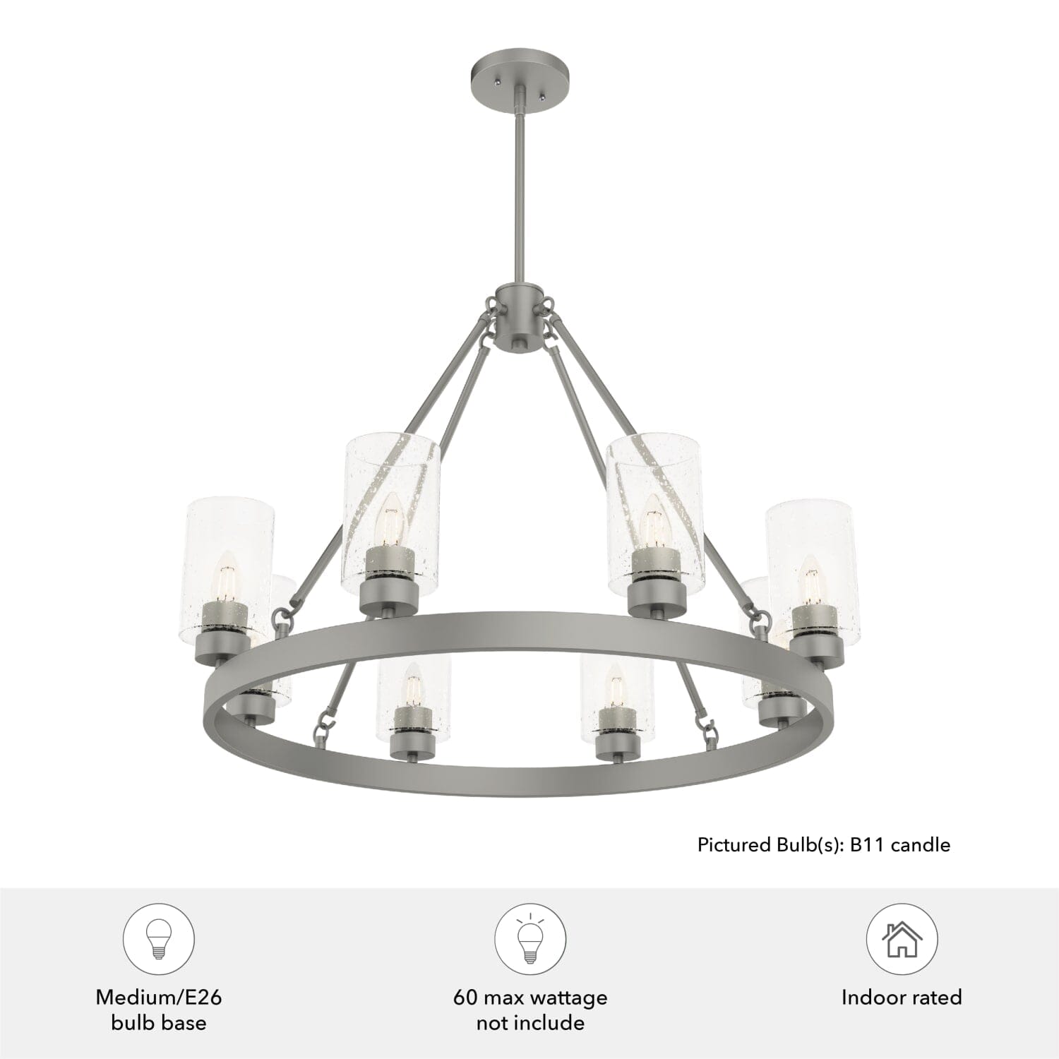 8 Light Hartland Chandelier - Image 3