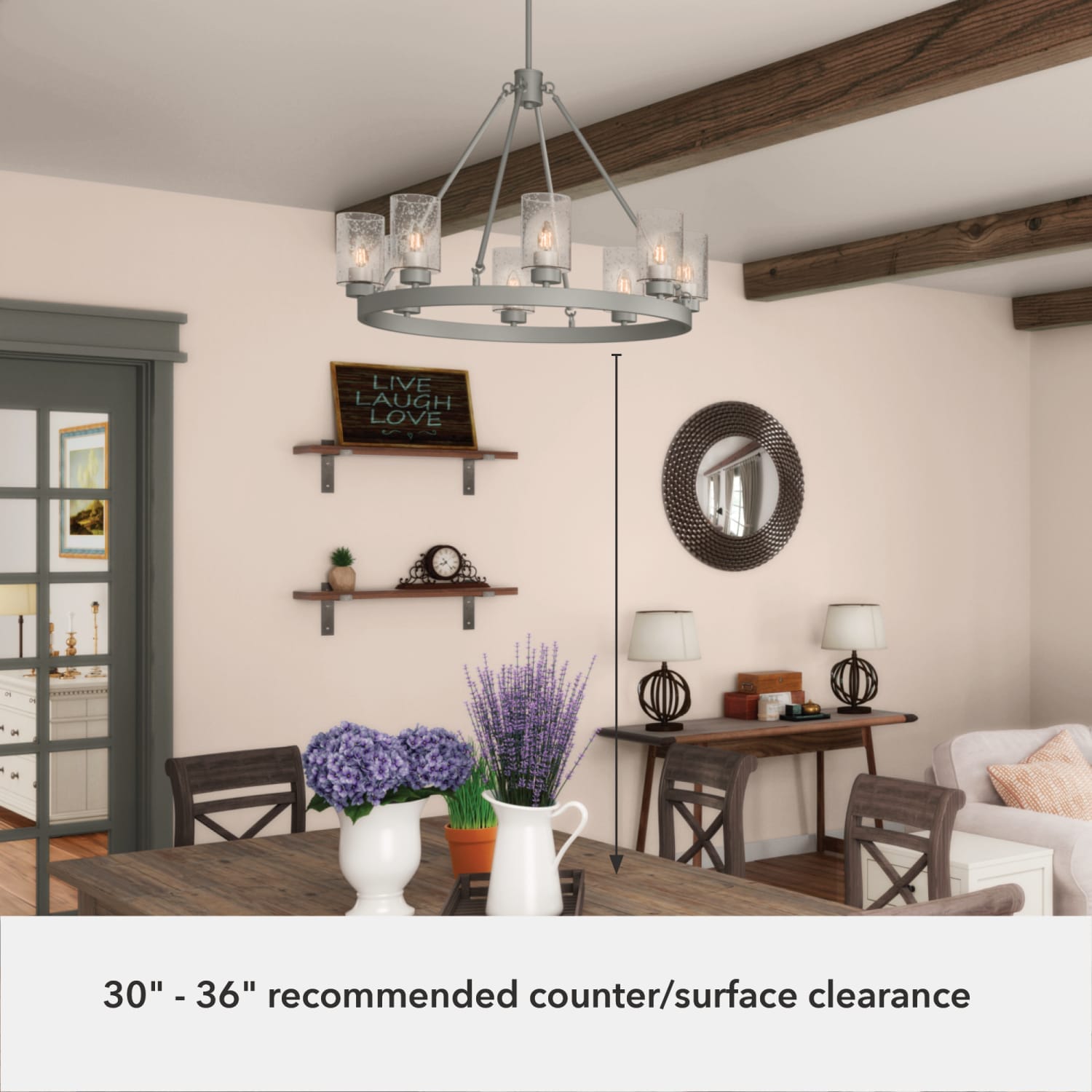 8 Light Hartland Chandelier - Image 5