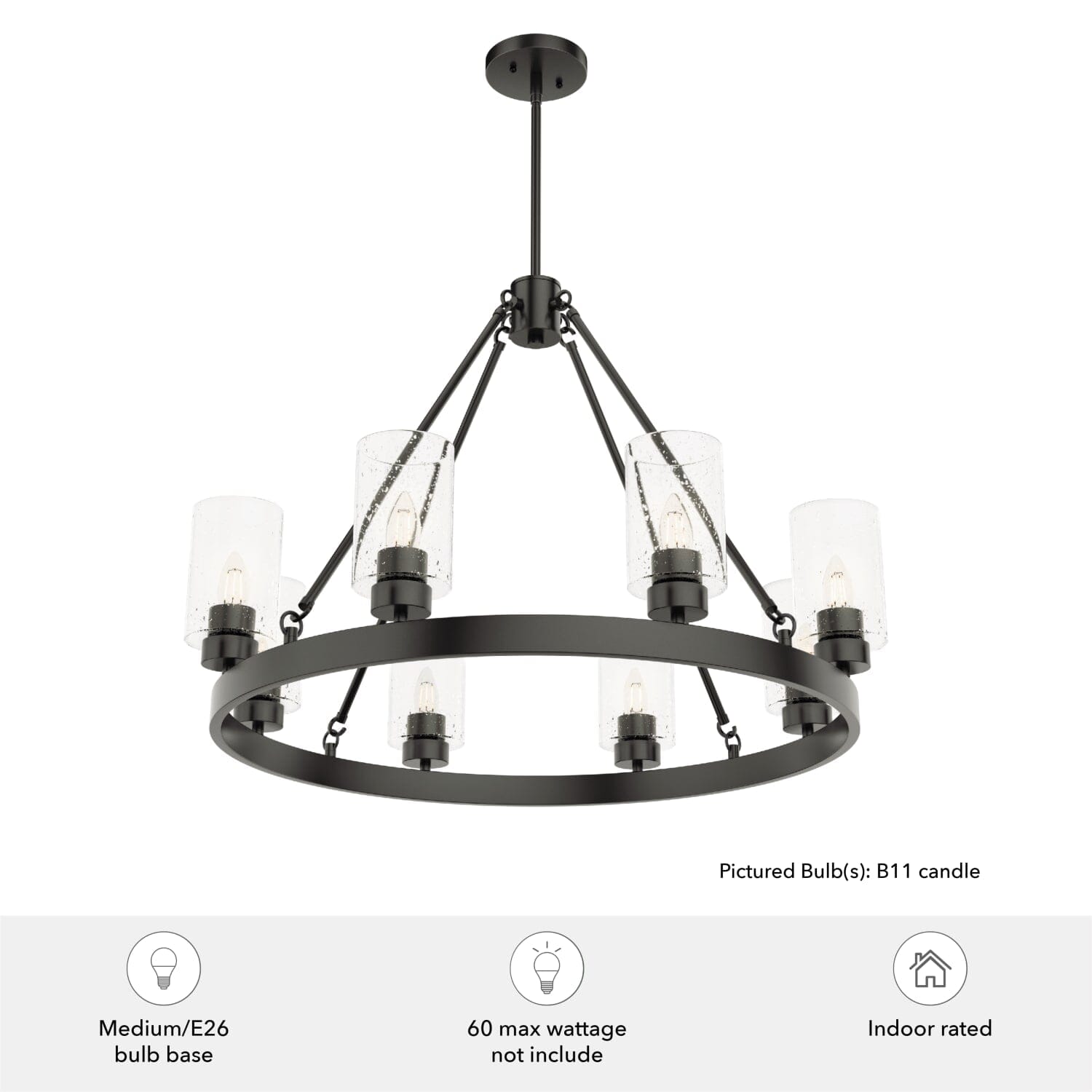 Hartland 8 Light Chandelier - Image 6