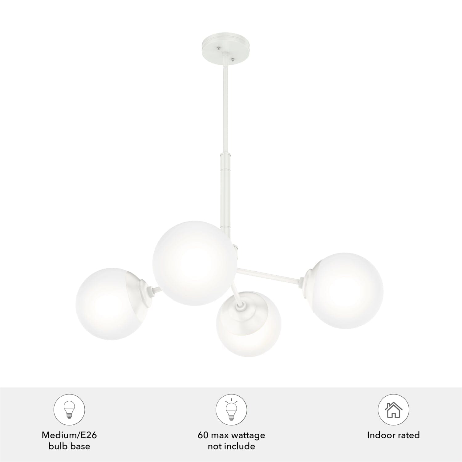 4 Light Hepburn Chandelier - Image 3