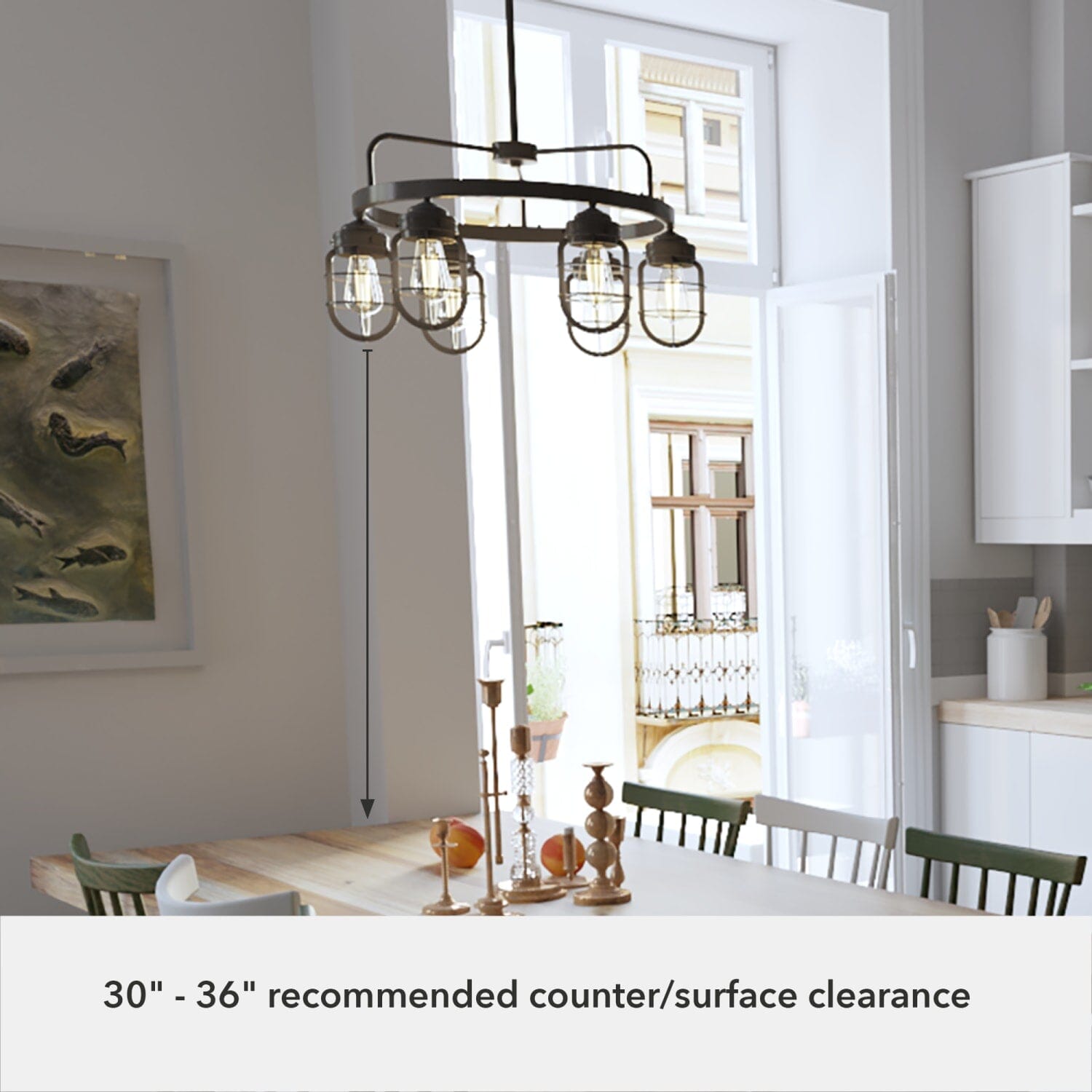 Starklake 6 Light Chandelier - Image 5