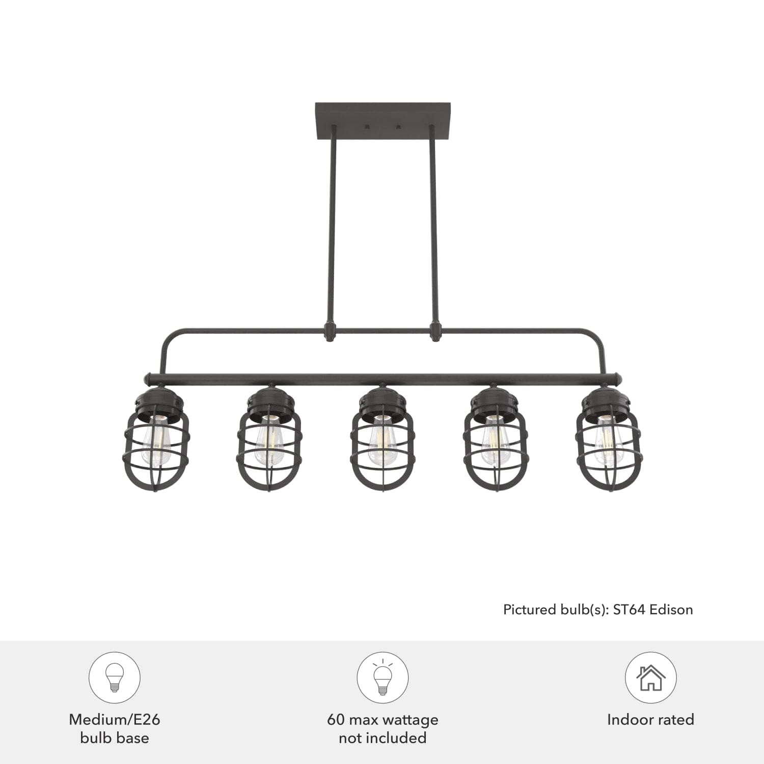 Starklake 5 Light Linear Chandelier - Image 5