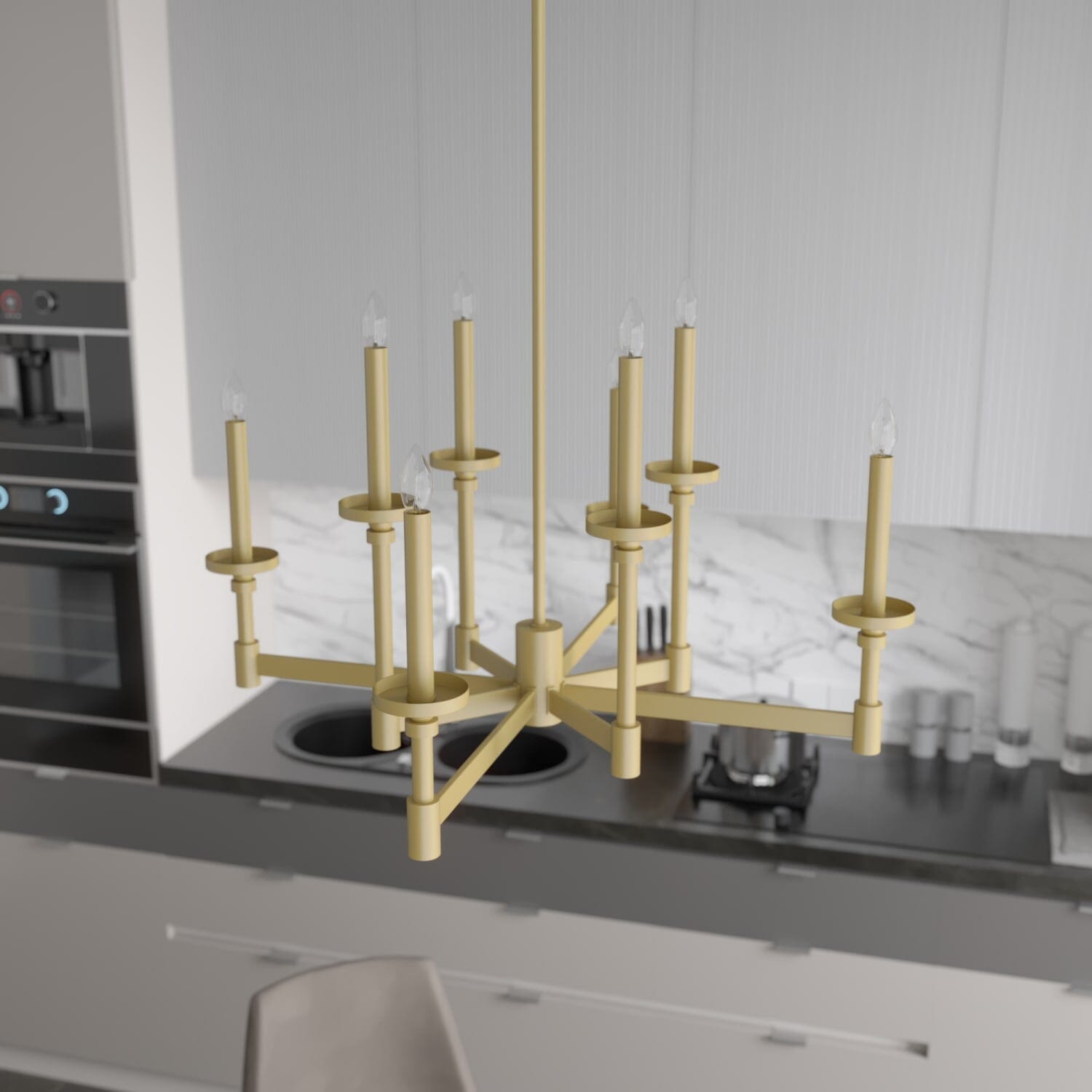 Briargrove Chandelier 2-Tier 8 Light