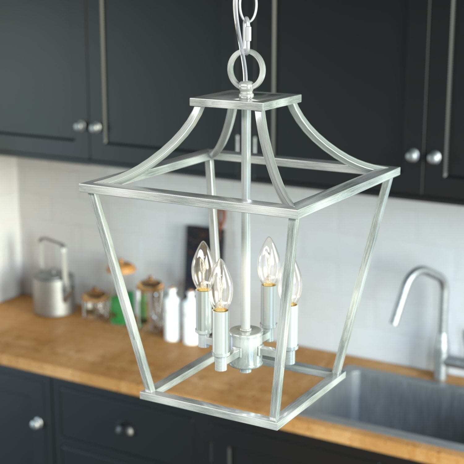 Laurel Ridge 4 Light Lantern Pendant 12 inch - Image 2