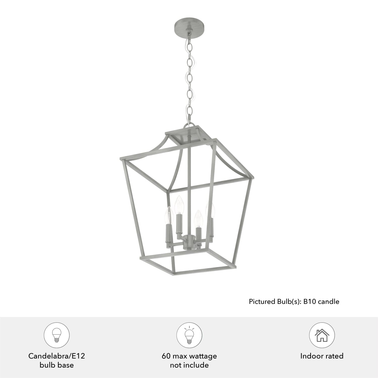 Laurel Ridge 4 Light Lantern Pendant 15 inch - Image 5
