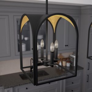 Dukestown 4 Light Lantern Pendant 12 inch