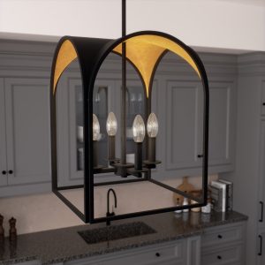 Dukestown 4 Light Lantern Pendant 15 in