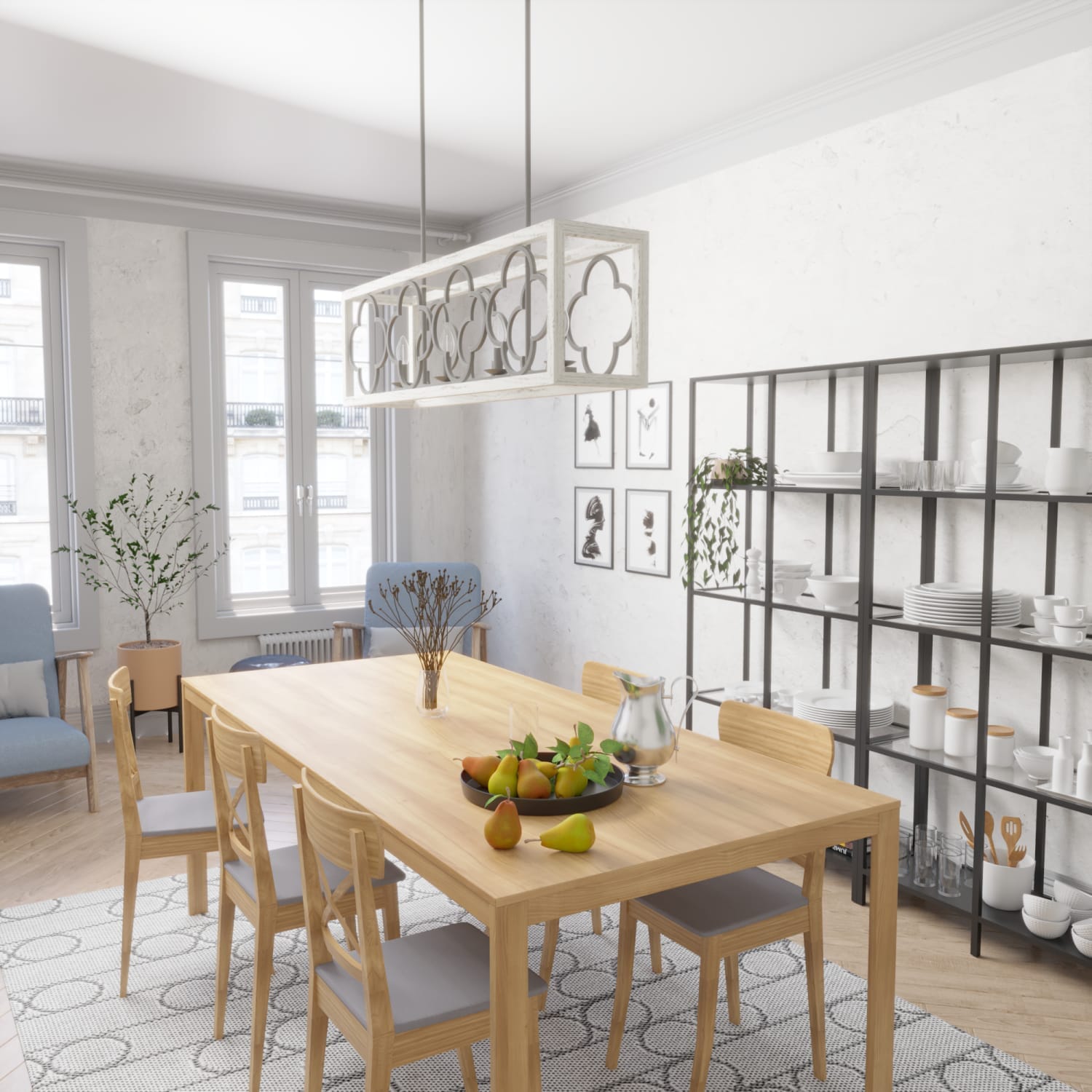 Gablecrest 4 Light Linear Chandelier - Image 3