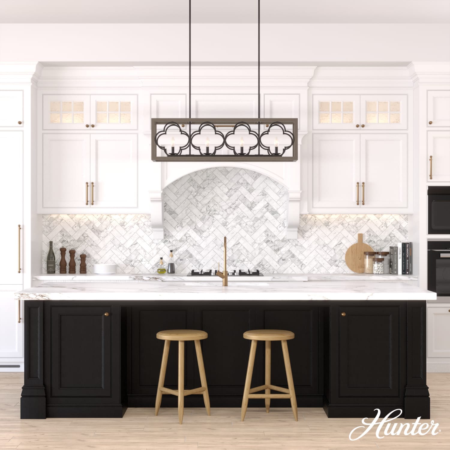 Gablecrest 4 Light Linear Chandelier - Image 4