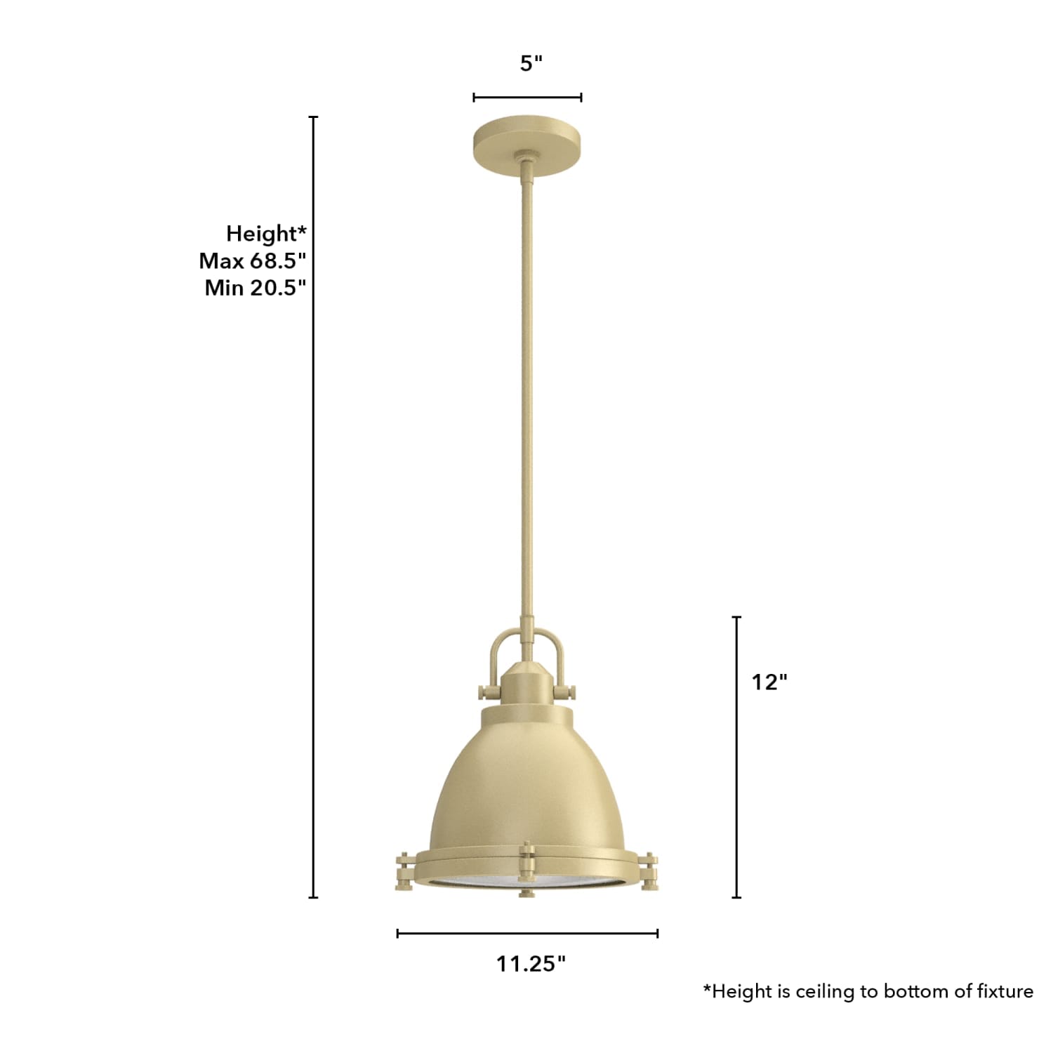 1 Light Bridgemoor Pendant - Image 4