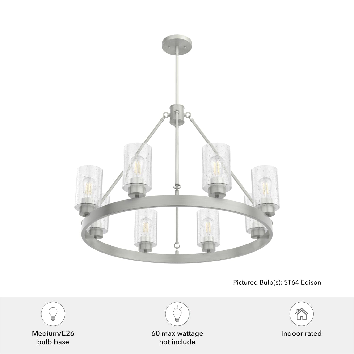 Hartland 8 Light Chandelier - Image 5