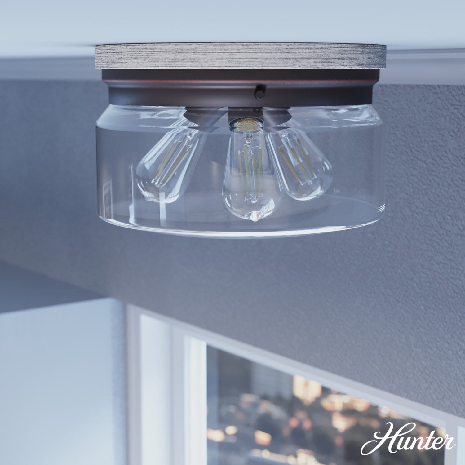 Devon Park 3 Light Flush Mount