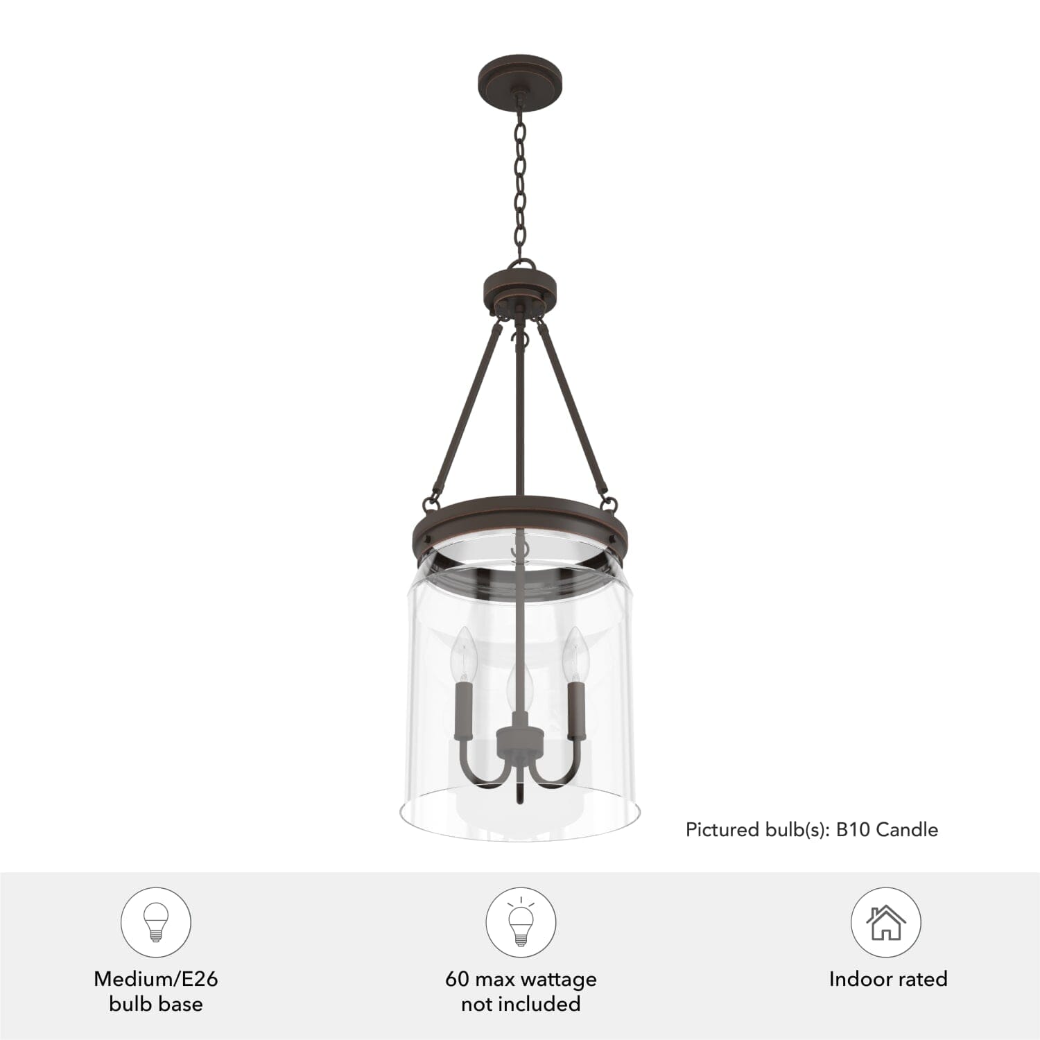 Devon Park 3 Light Pendant - Image 6