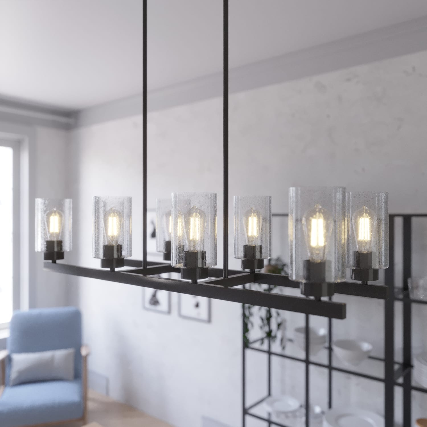 Hartland 8 Light Linear Chandelier - Image 2