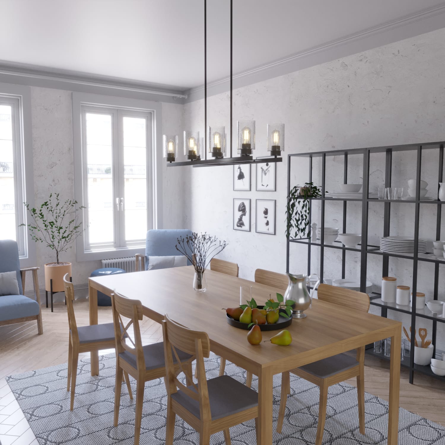 Hartland 8 Light Linear Chandelier - Image 4