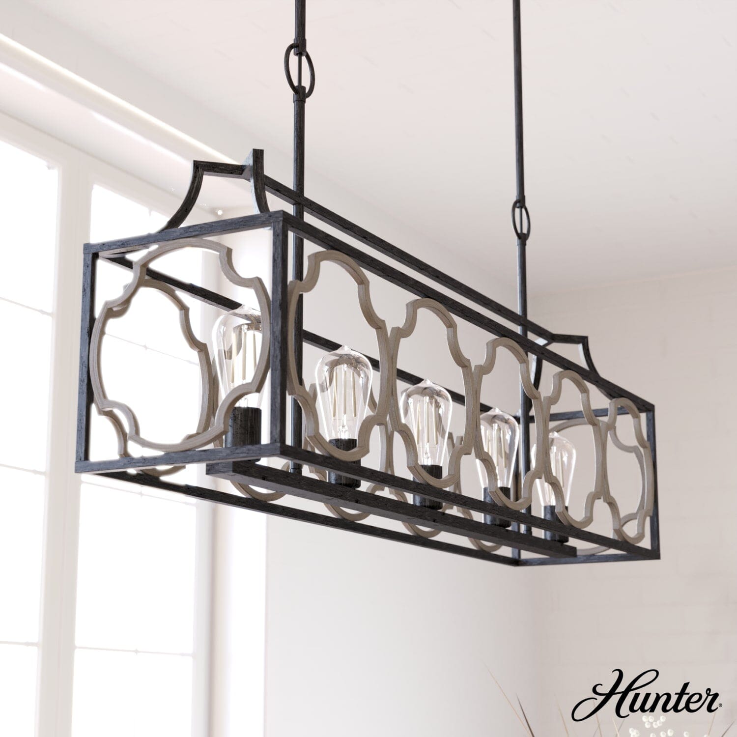 Stone Creek 5 Light Linear Chandelier