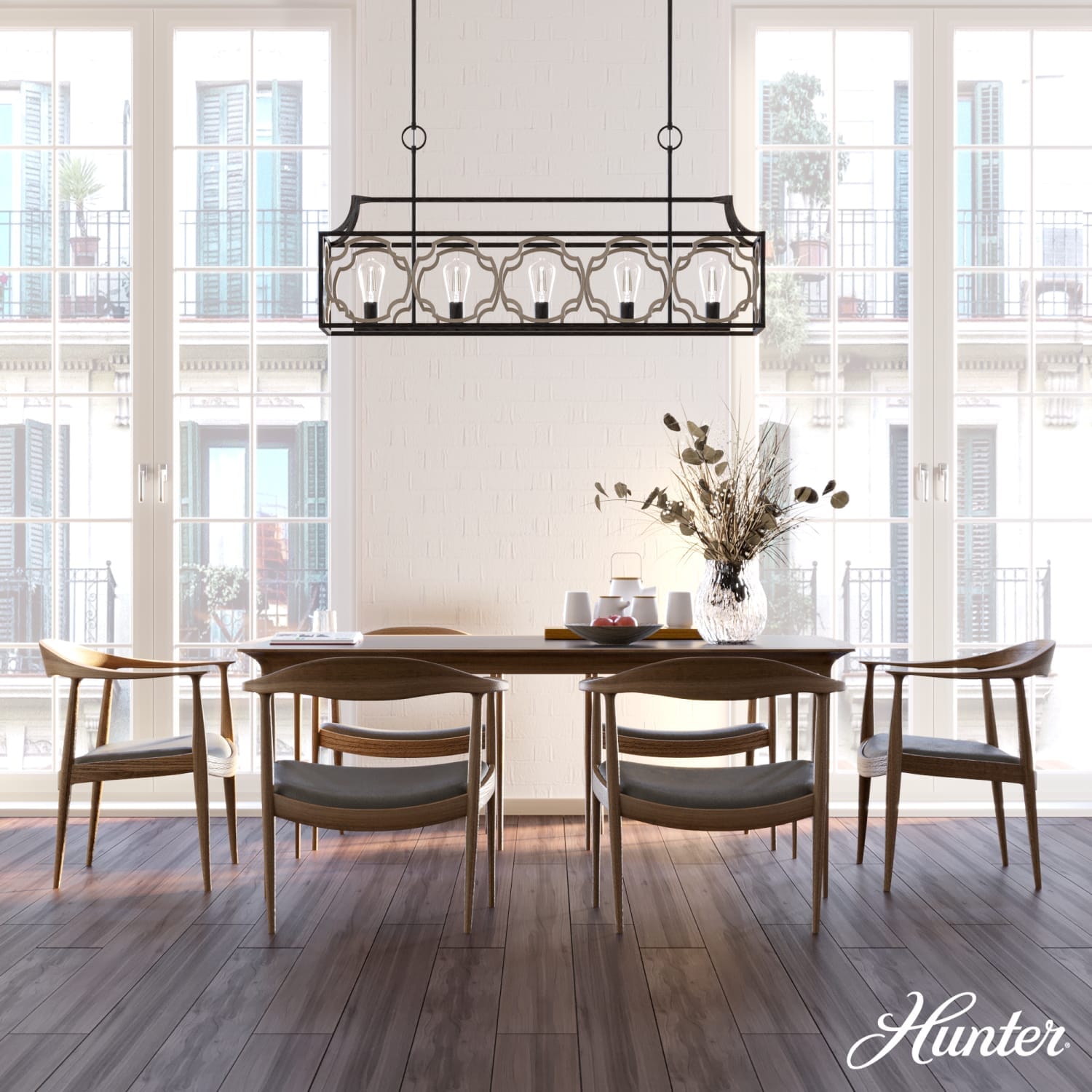 Stone Creek 5 Light Linear Chandelier - Image 3