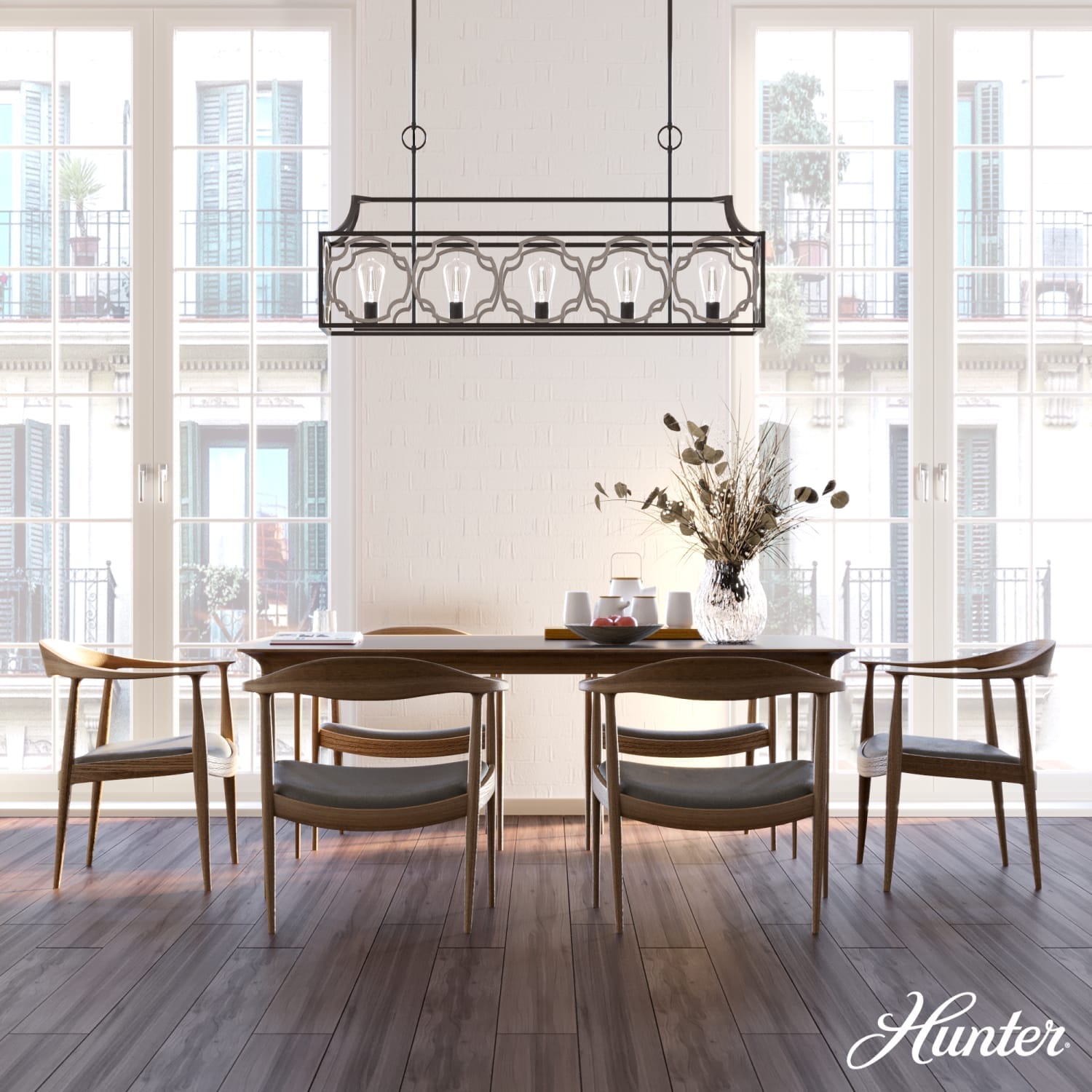 Stone Creek 5 Light Linear Chandelier - Image 4