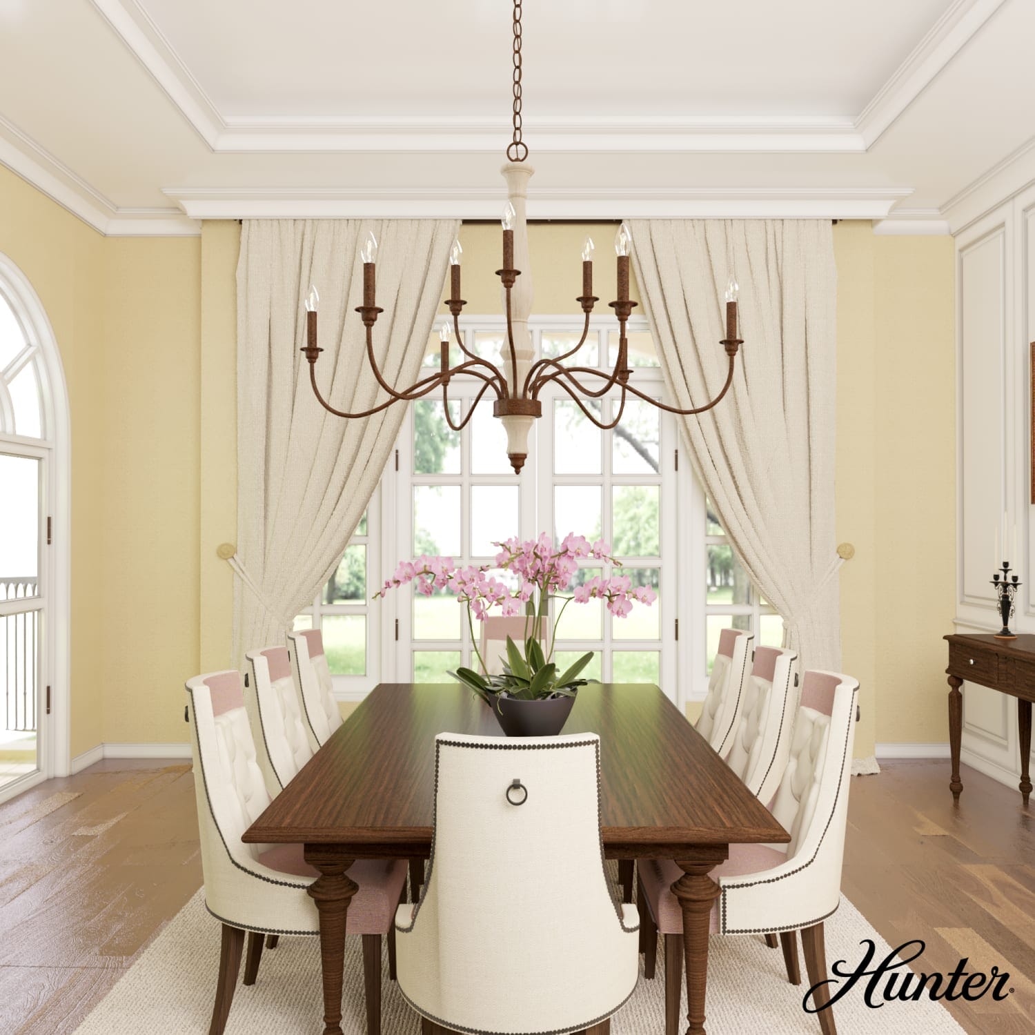Teren 9 Light 2-Tier Chandelier - Image 2