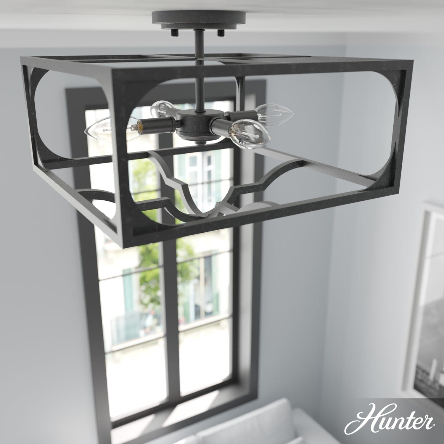 Highland Hill 4 Light Semi-Flush Mount - Image 2