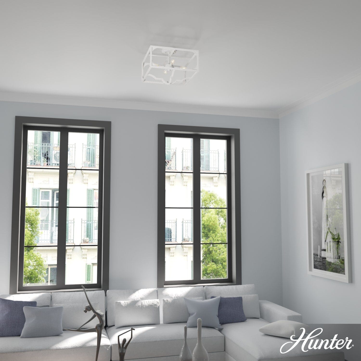 Highland Hill 4 Light Semi-Flush Mount - Image 6
