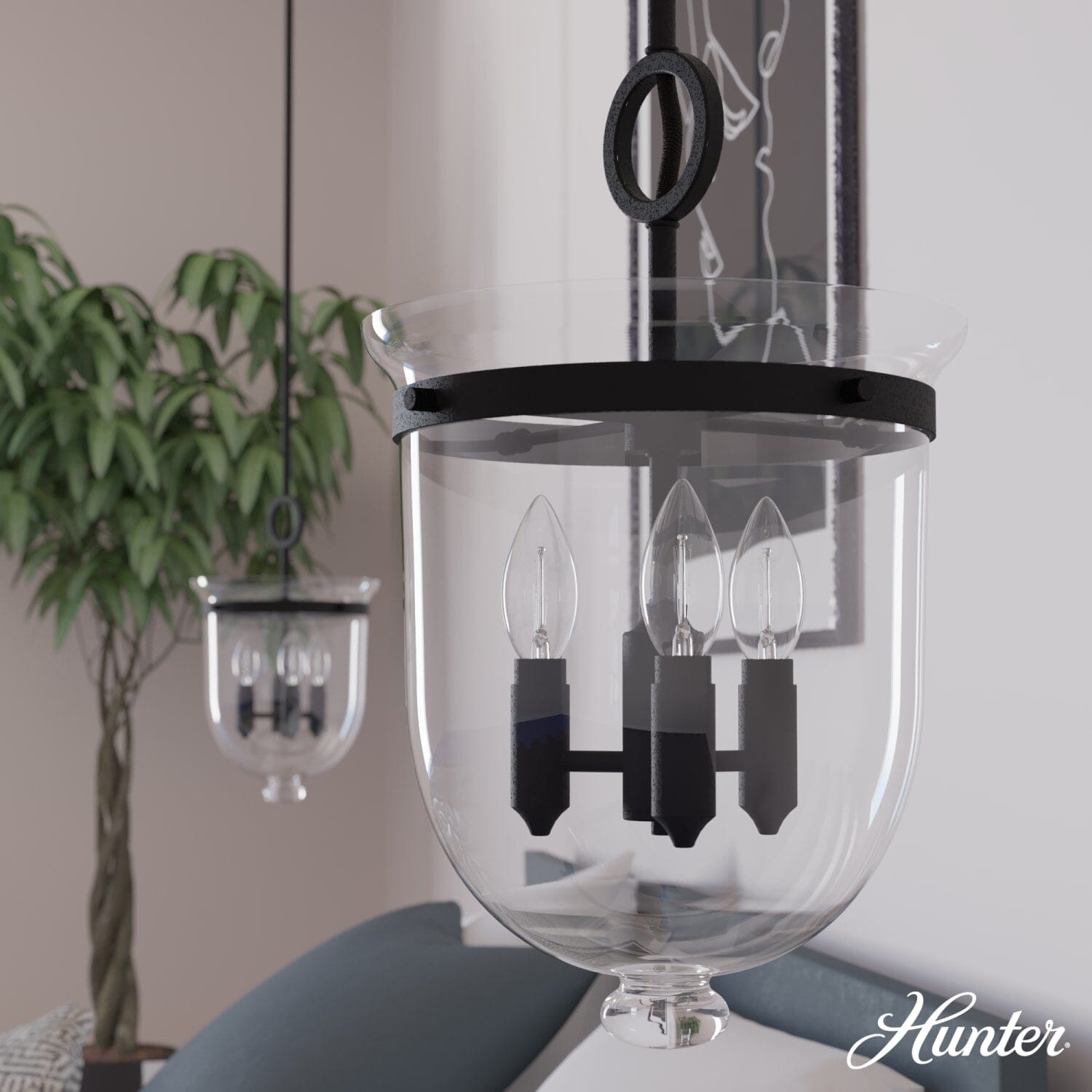 3 Light Belltown Light Pendant - Image 2