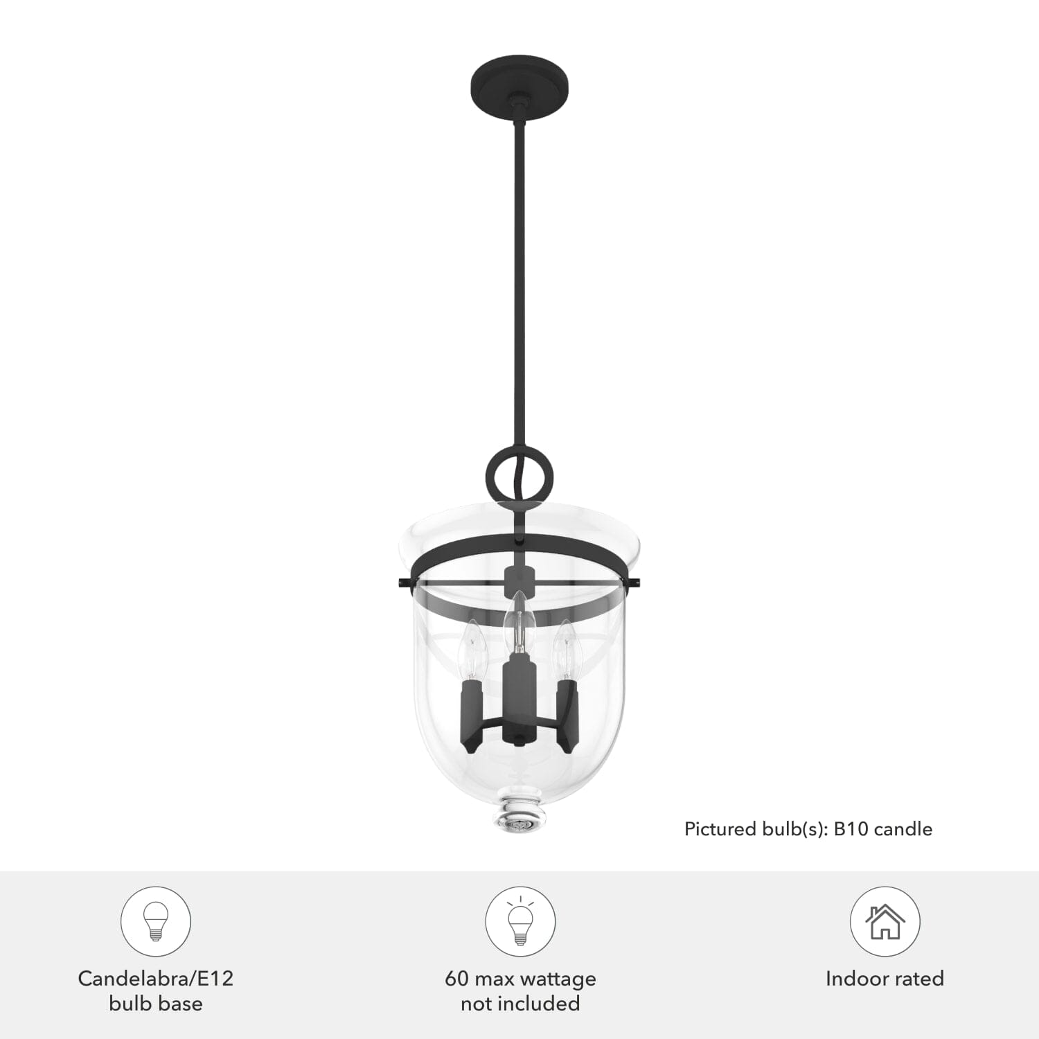 3 Light Belltown Light Pendant - Image 6