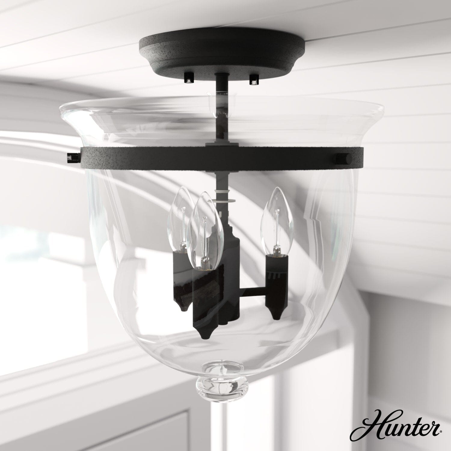 Belltown 3 Light Semi-Flush Mount