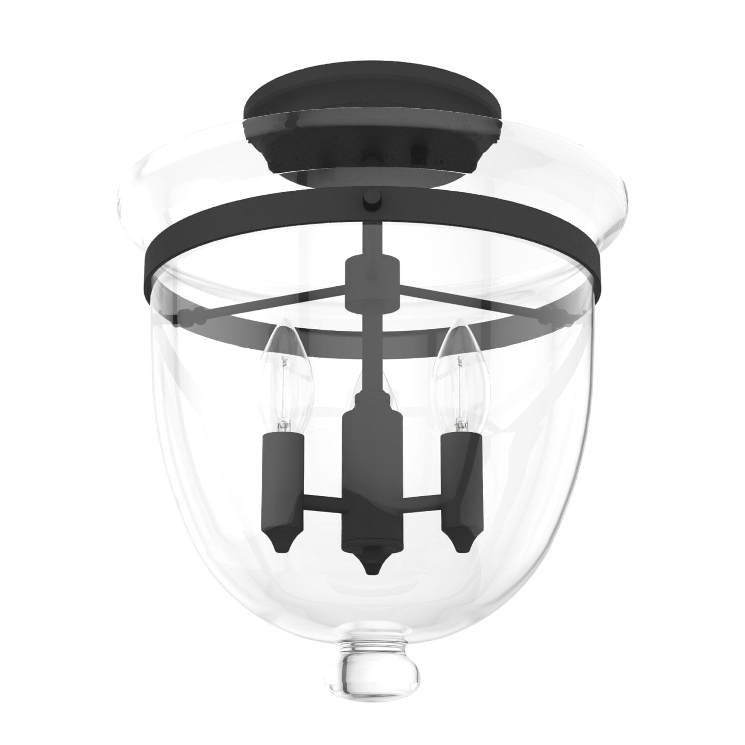 Belltown 3 Light Semi-Flush Mount - Image 6