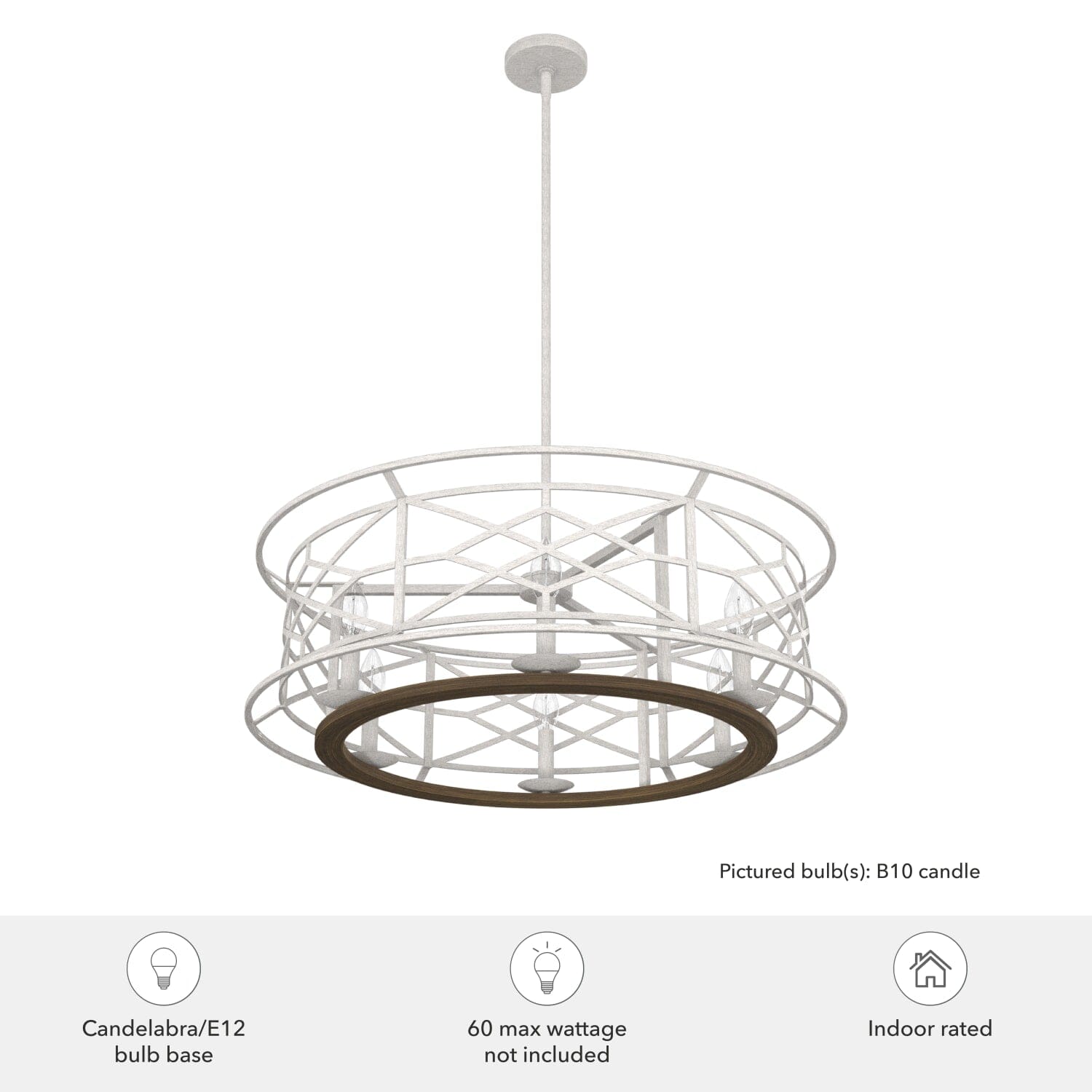 Langwood 6 Light Chandelier - Image 5