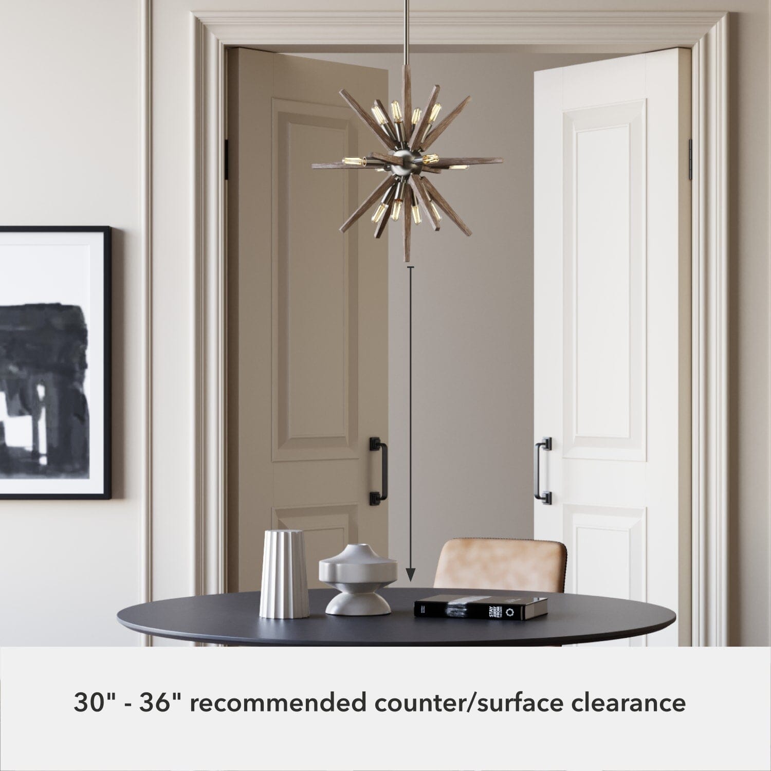18 inch Jupiter Star 12 Light Pendant - Image 5