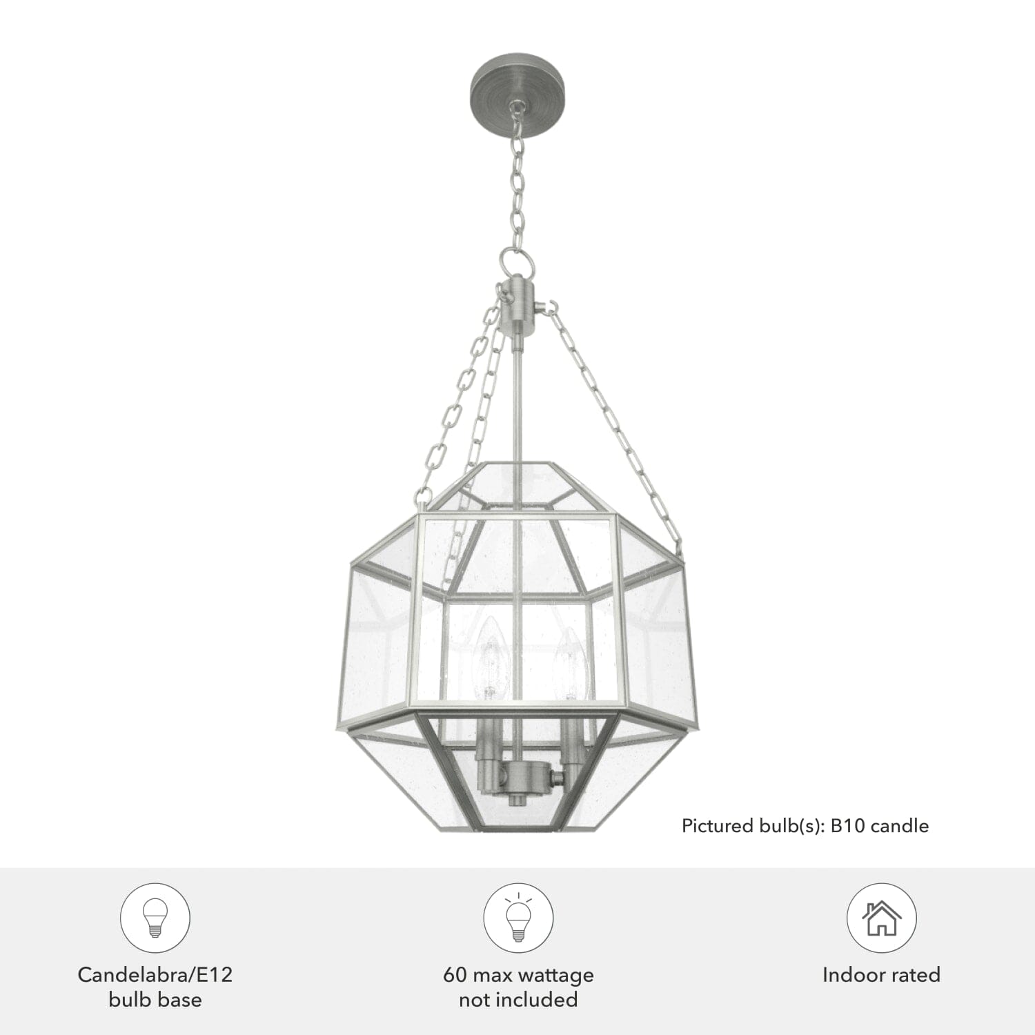 Indria 3 Light Pendant 15 inch - Image 3