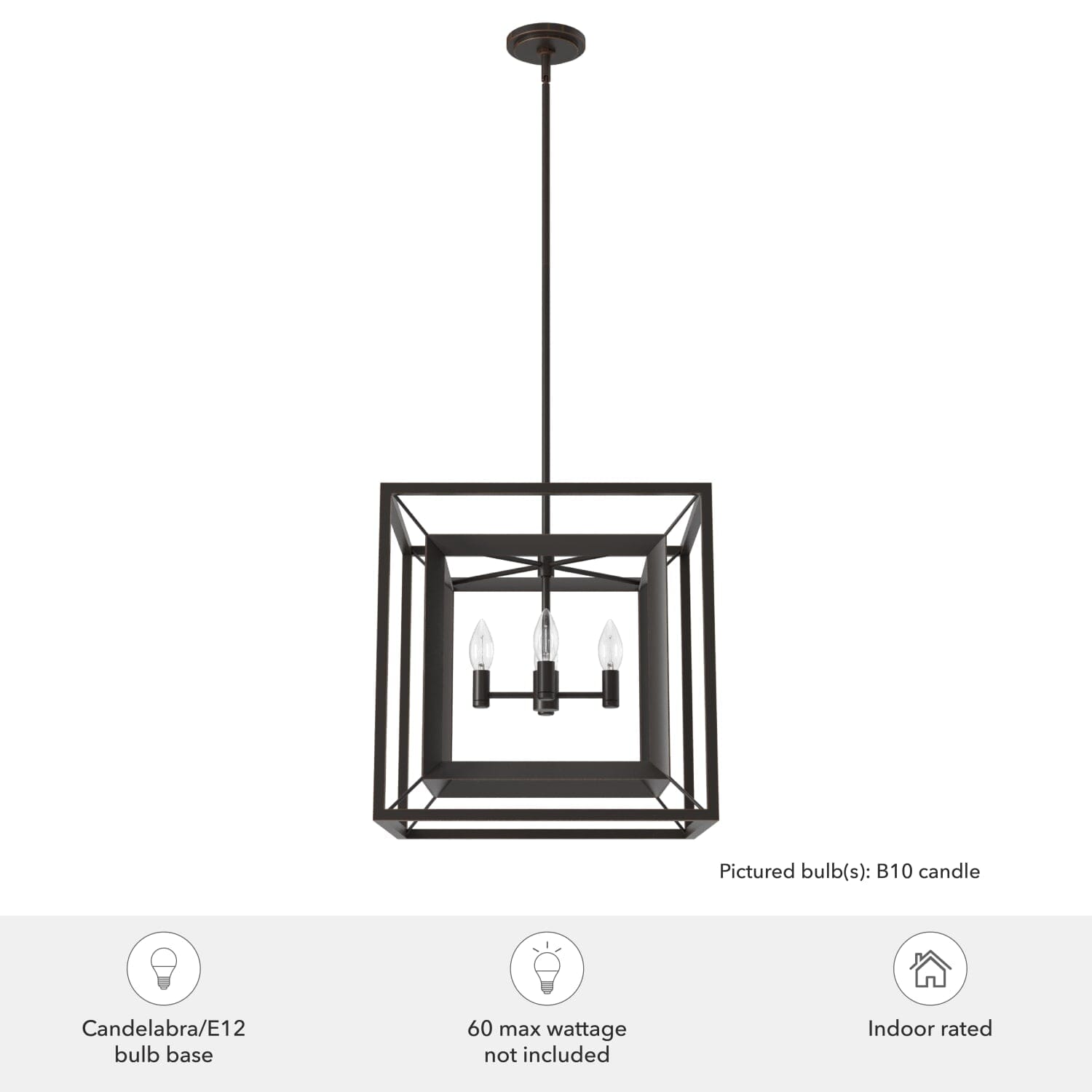 Doherty 4 Light Chandelier 18 inch - Image 5