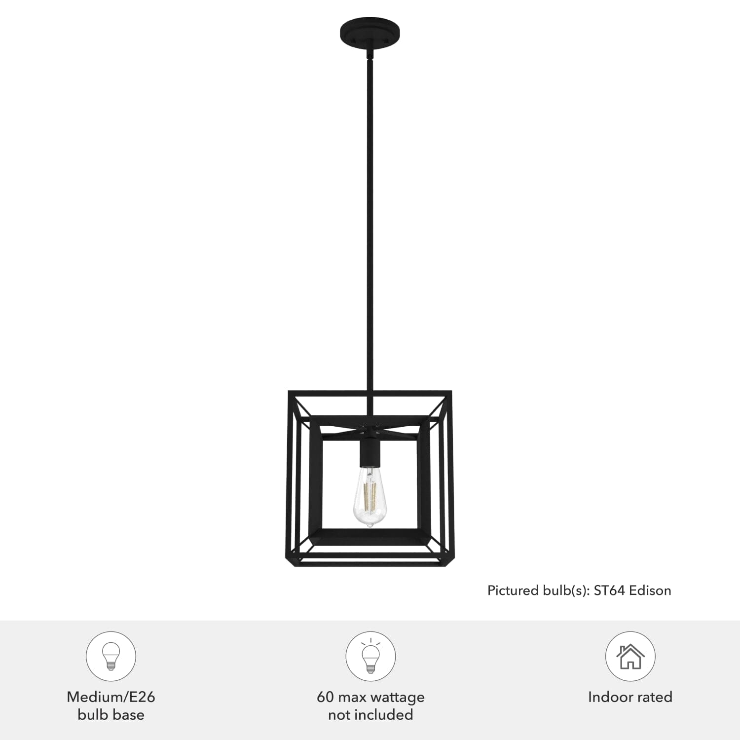 Doherty Convertible 1 Light Pendant 12 inch - Image 3