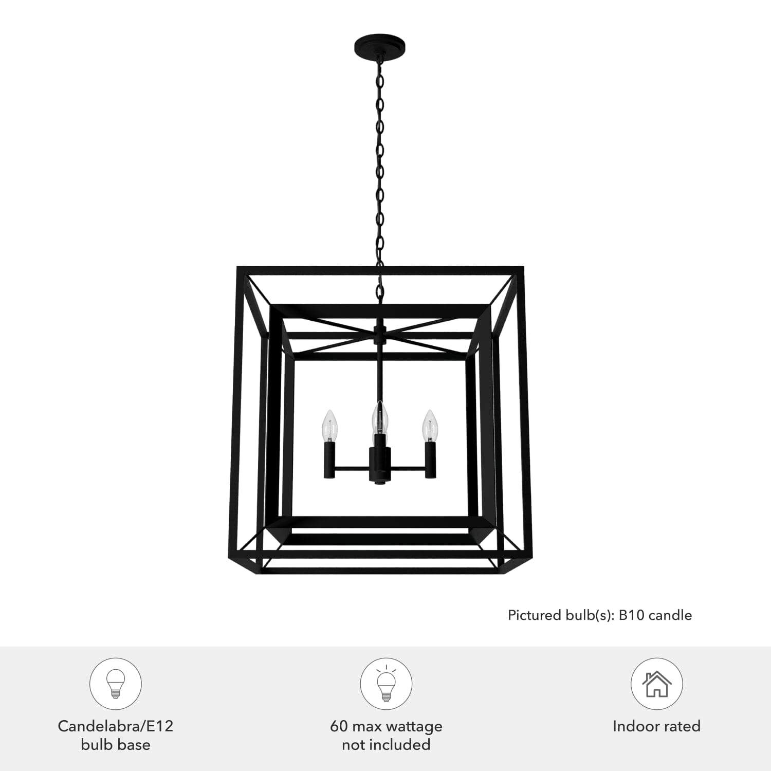 Doherty 4 Light Chandelier 24 inch - Image 5