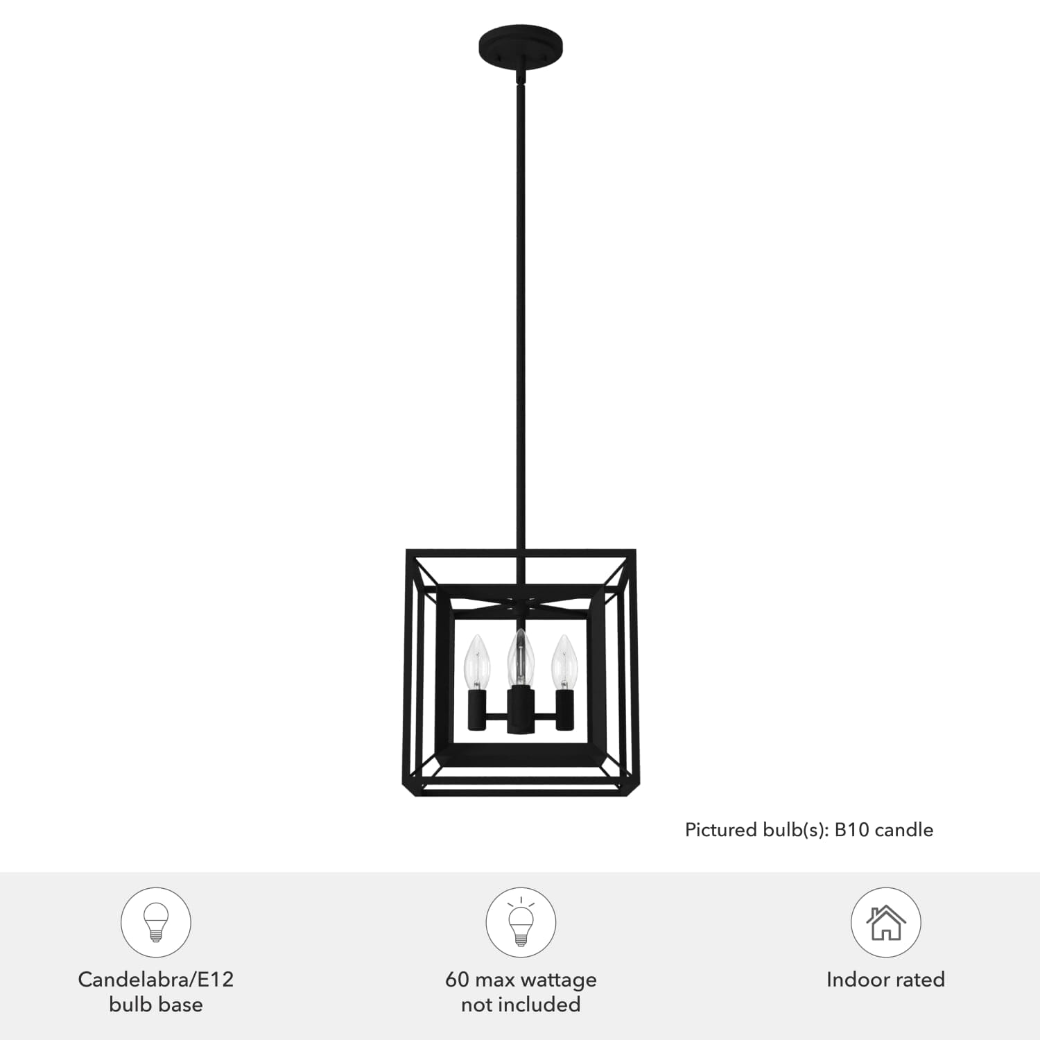 Doherty Convertible 4 Light Pendant 12 inch - Image 5