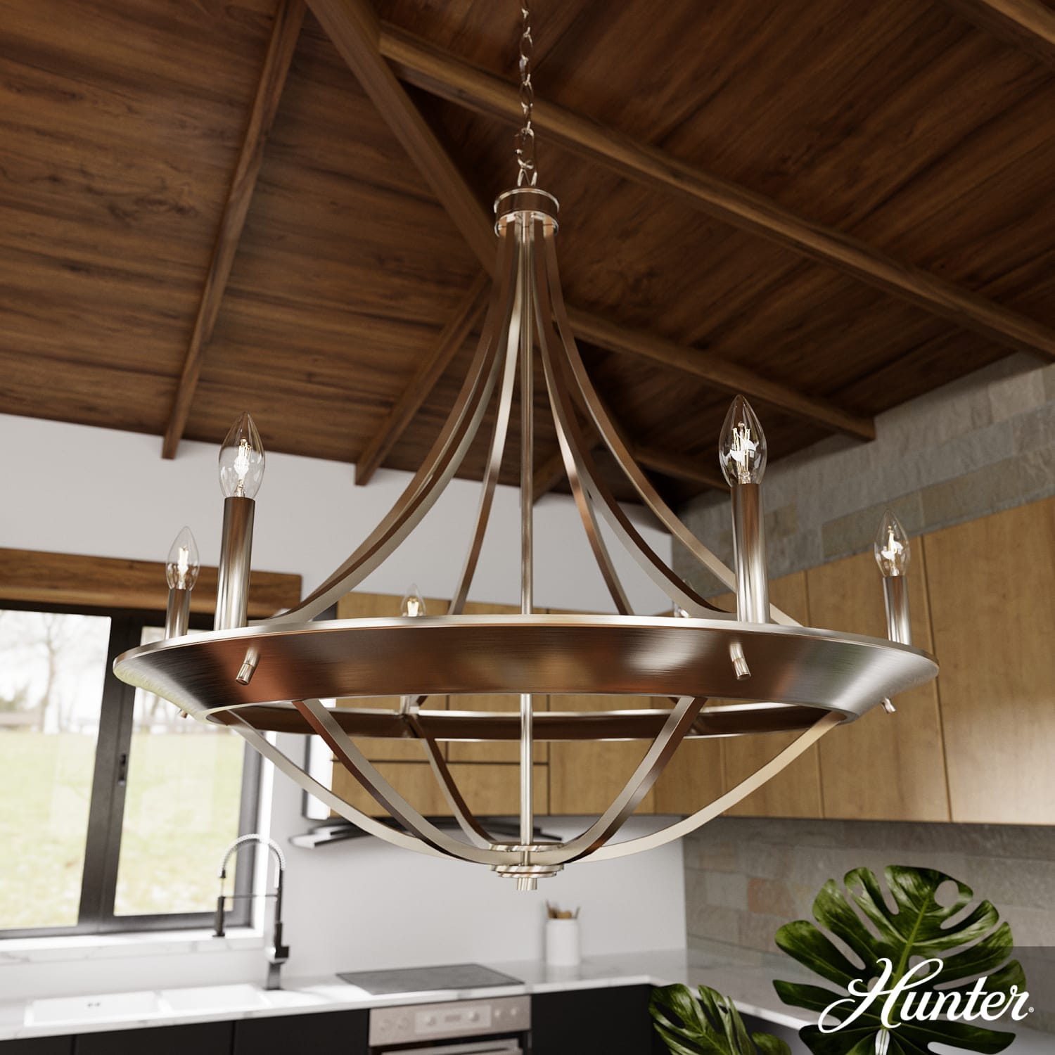Perch Point 6 Light Chandelier